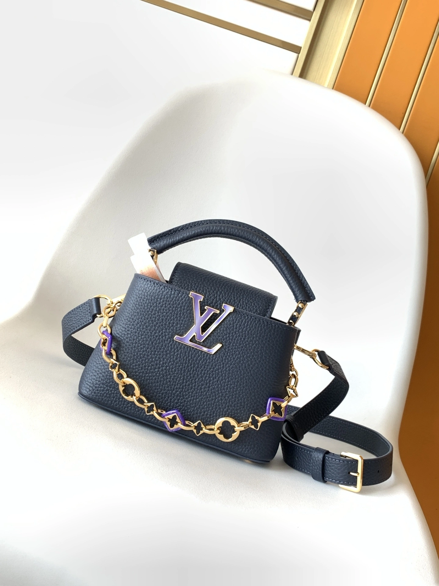 MOMO-- 8V M14971 high quality version cowhide Capucines BB item:E-B177I1010