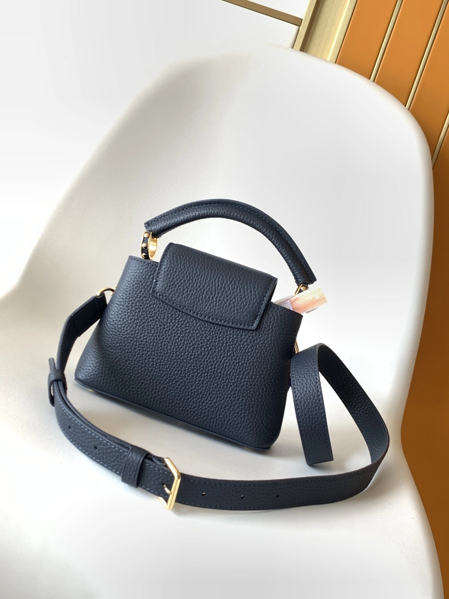 MOMO-- 8V M14971 high quality version cowhide Capucines BB item:E-B177I1010