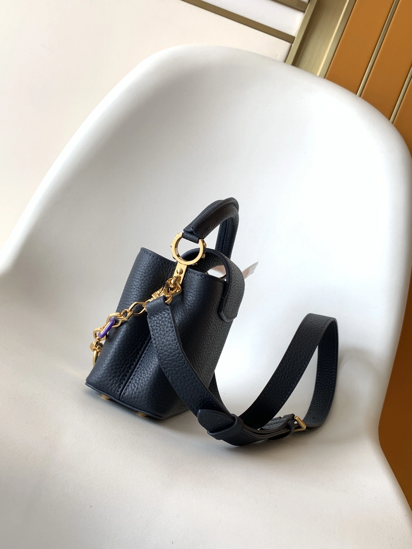 MOMO-- 8V M14971 high quality version cowhide Capucines BB item:E-B177I1010