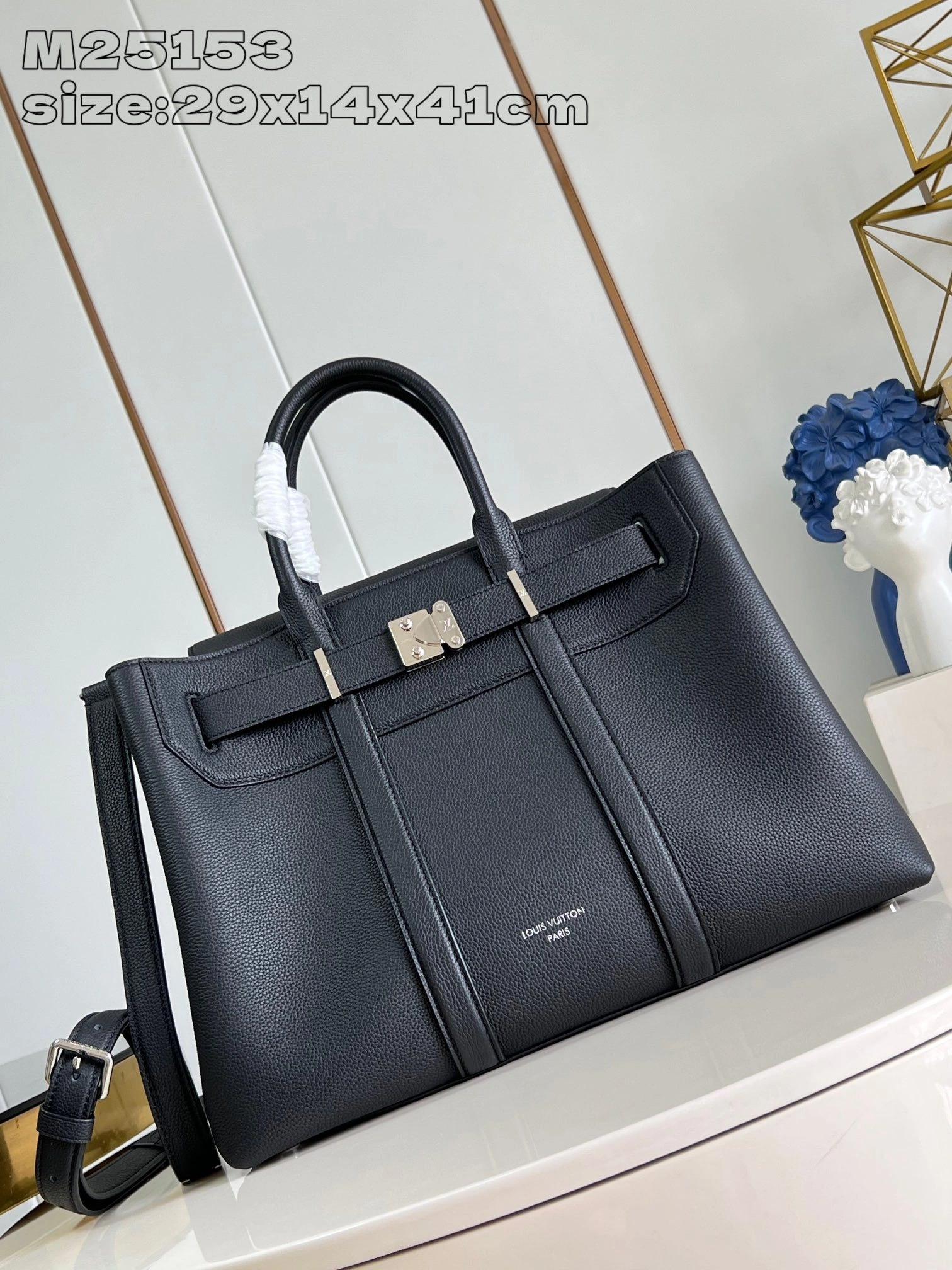 &MOMO-- 8V M23153 high quality version Georges Tote cowhide item:E-B000A1328