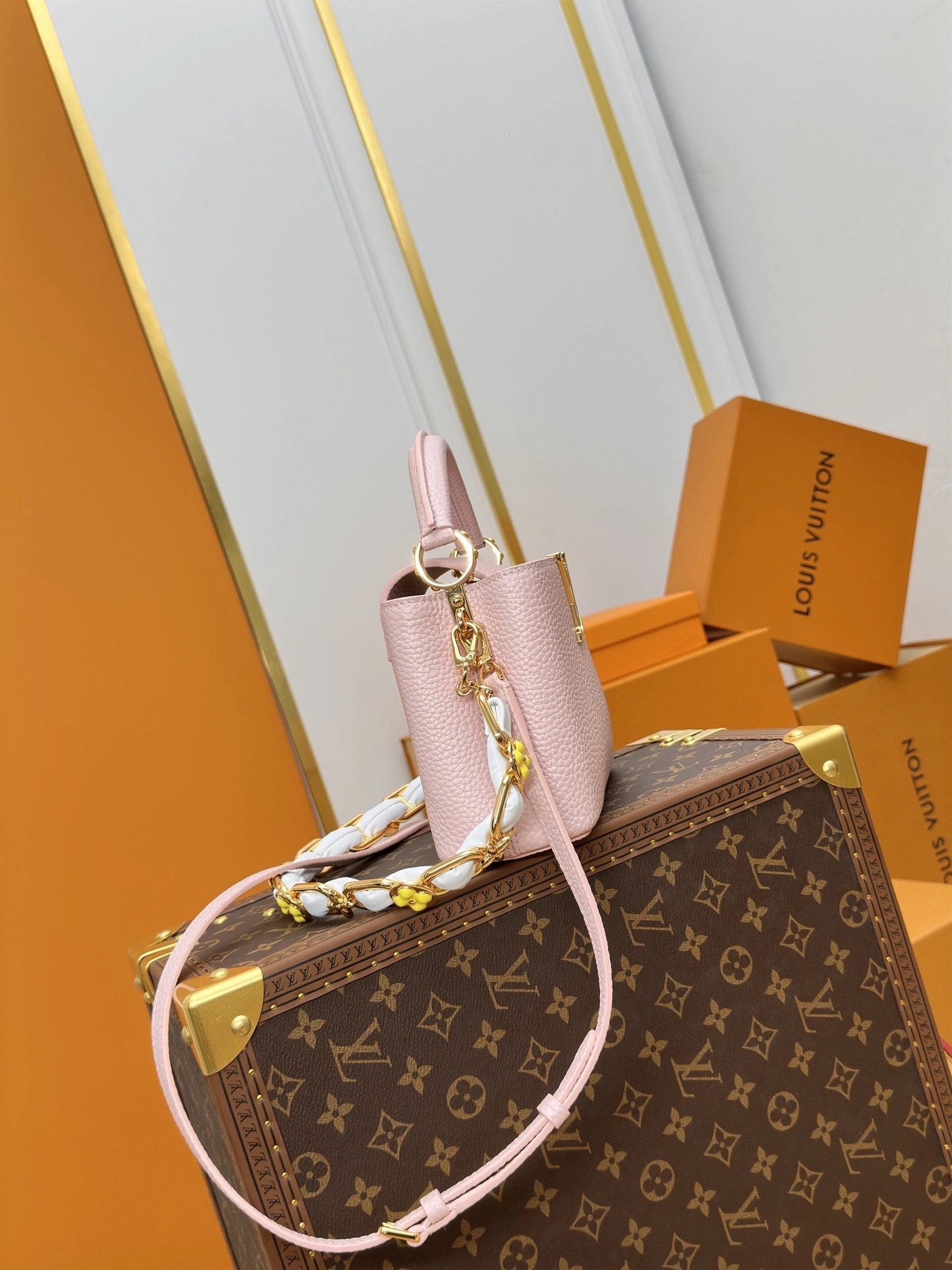 MOMO-- 8V M23363 high quality version capucines bb cowhide item:E-B566B2336