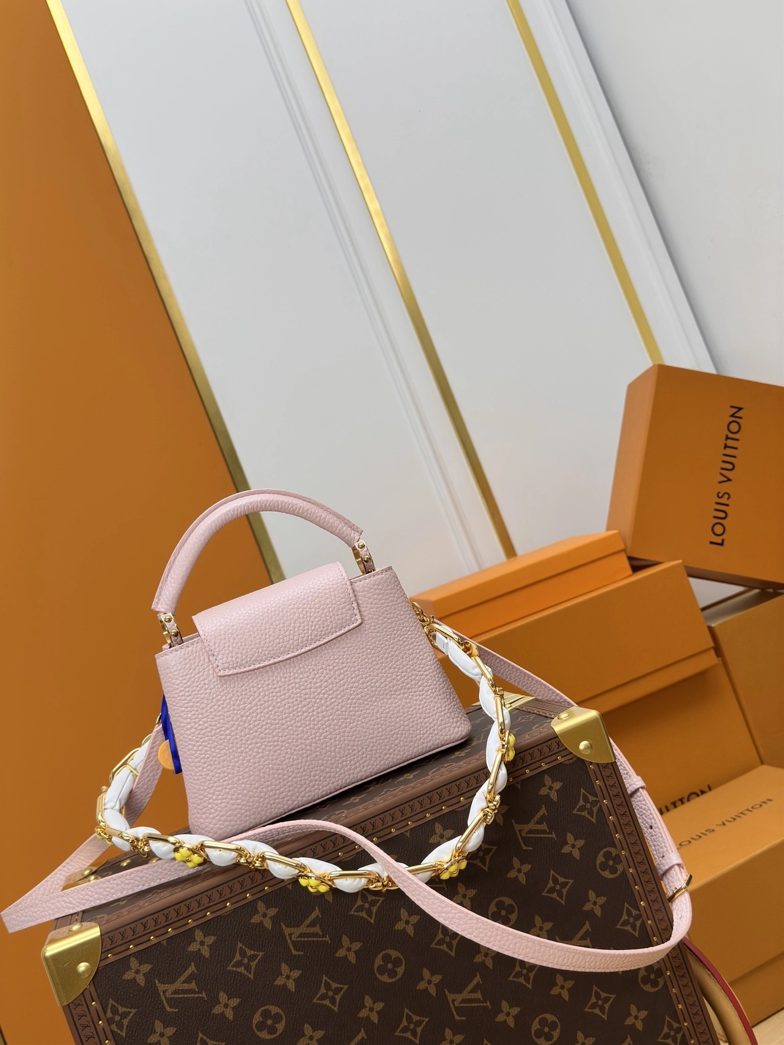 MOMO-- 8V M23363 high quality version capucines bb cowhide item:E-B566B2336