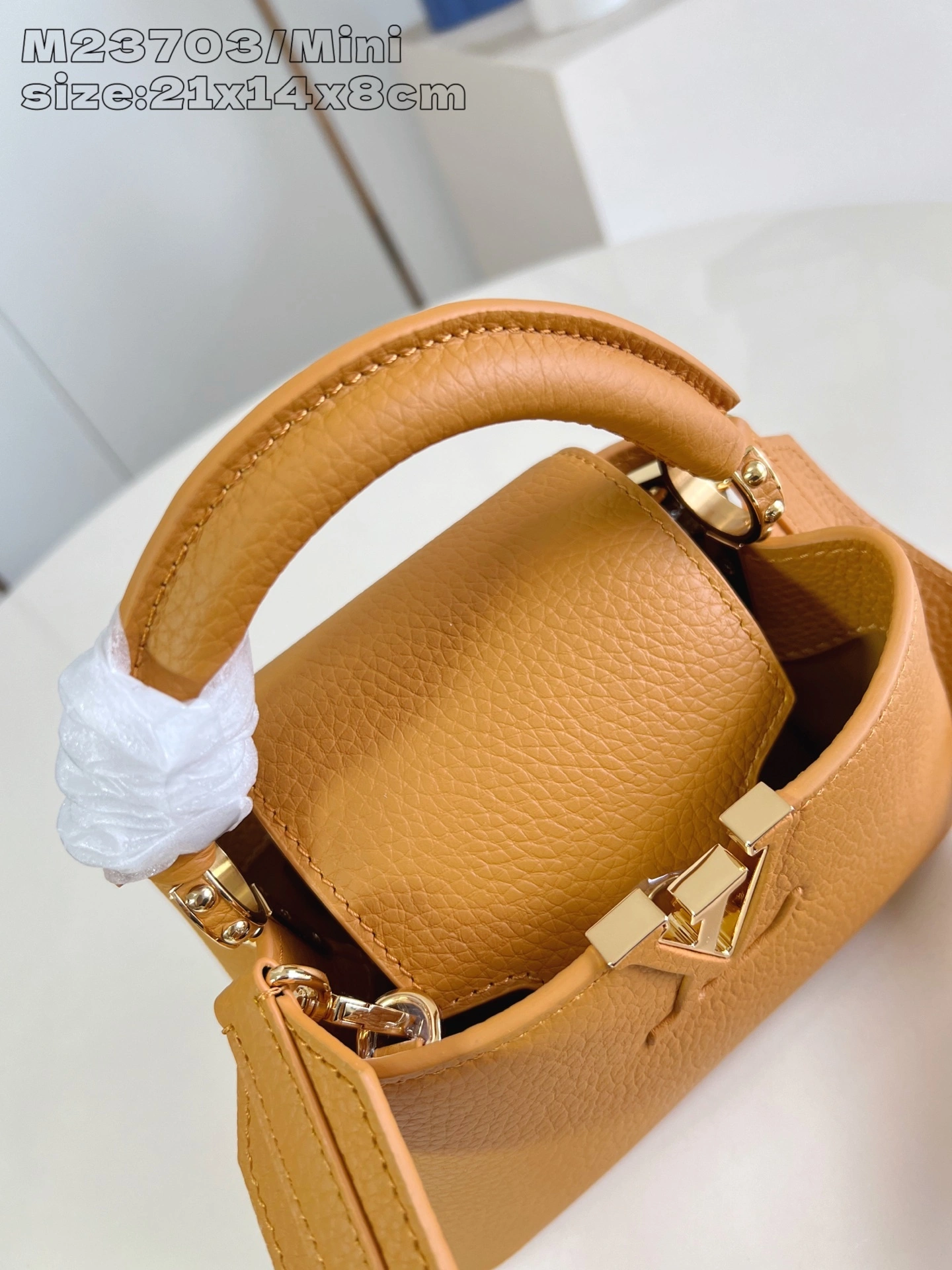 MOMO-- 8V M23703 high quality version Capucines cowhide item:E-B574K1833
