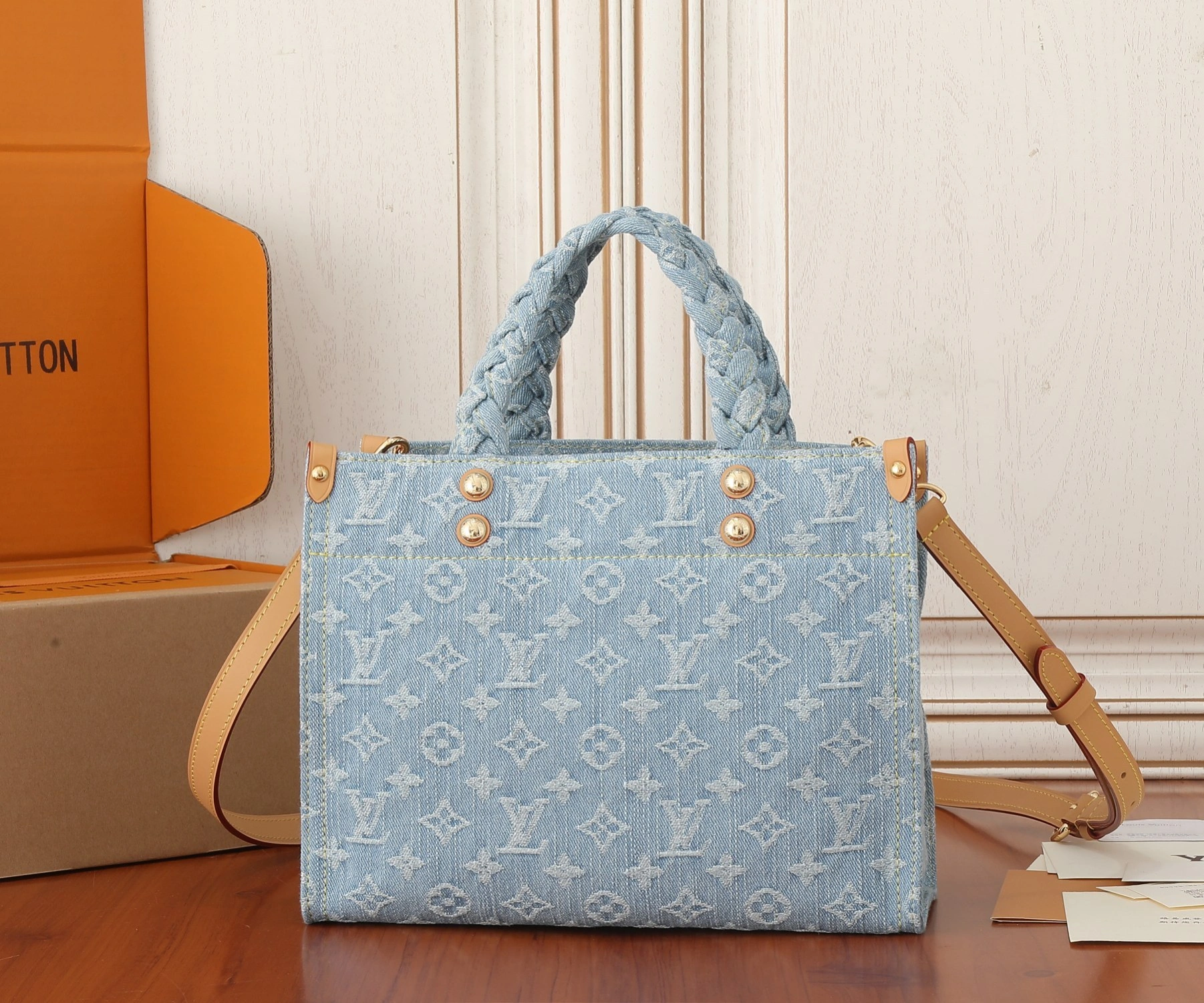 MOMO-- 8V M24897 high quality version OnTheGo cowhide item:D-B000J0842