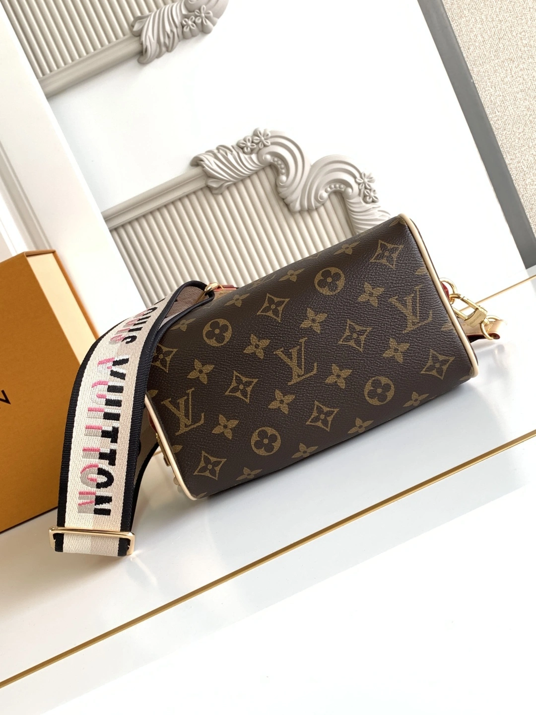 MOMO-- 8V M45957 high quality version cowhide 𝐒𝐩𝐞𝐞𝐝𝐲 𝐁𝐚𝐧𝐝𝐨𝐮𝐥𝐢è𝐫𝐞 𝟐𝟎 item:E-B177I2033