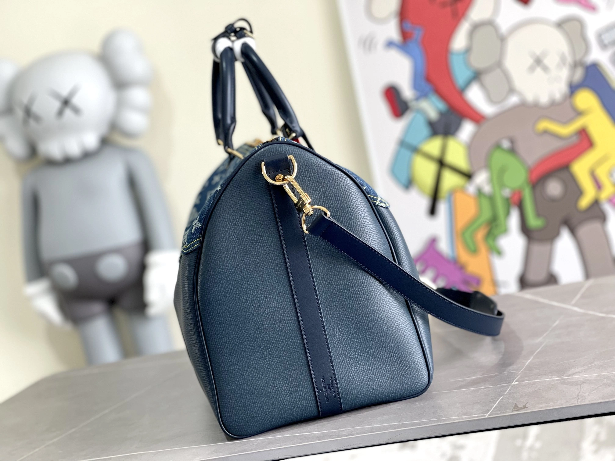 MOMO-- 8V M45975 high quality version Keepall cowhide item:E-B000I0506