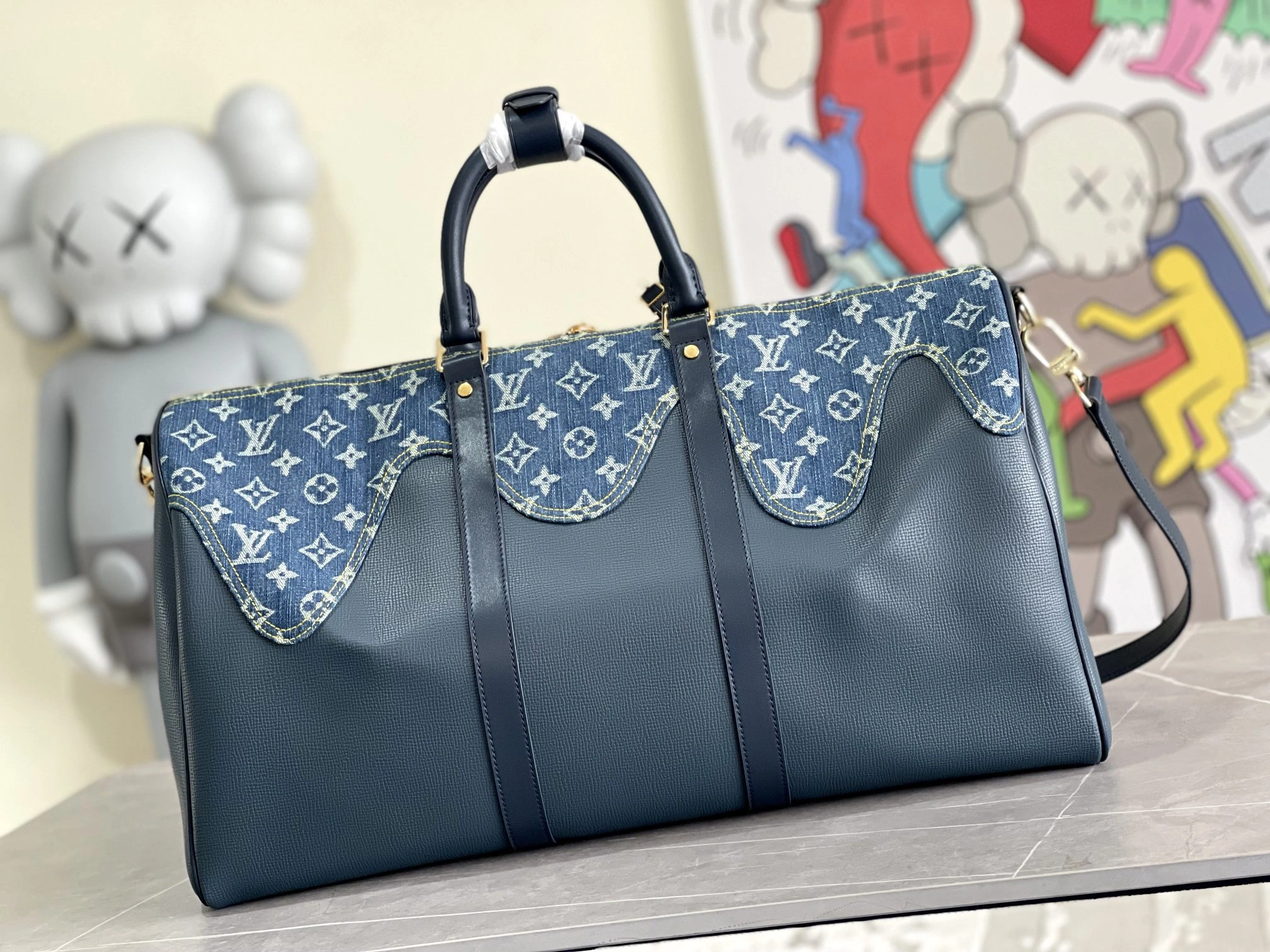MOMO-- 8V M45975 high quality version Keepall cowhide item:E-B000I0506