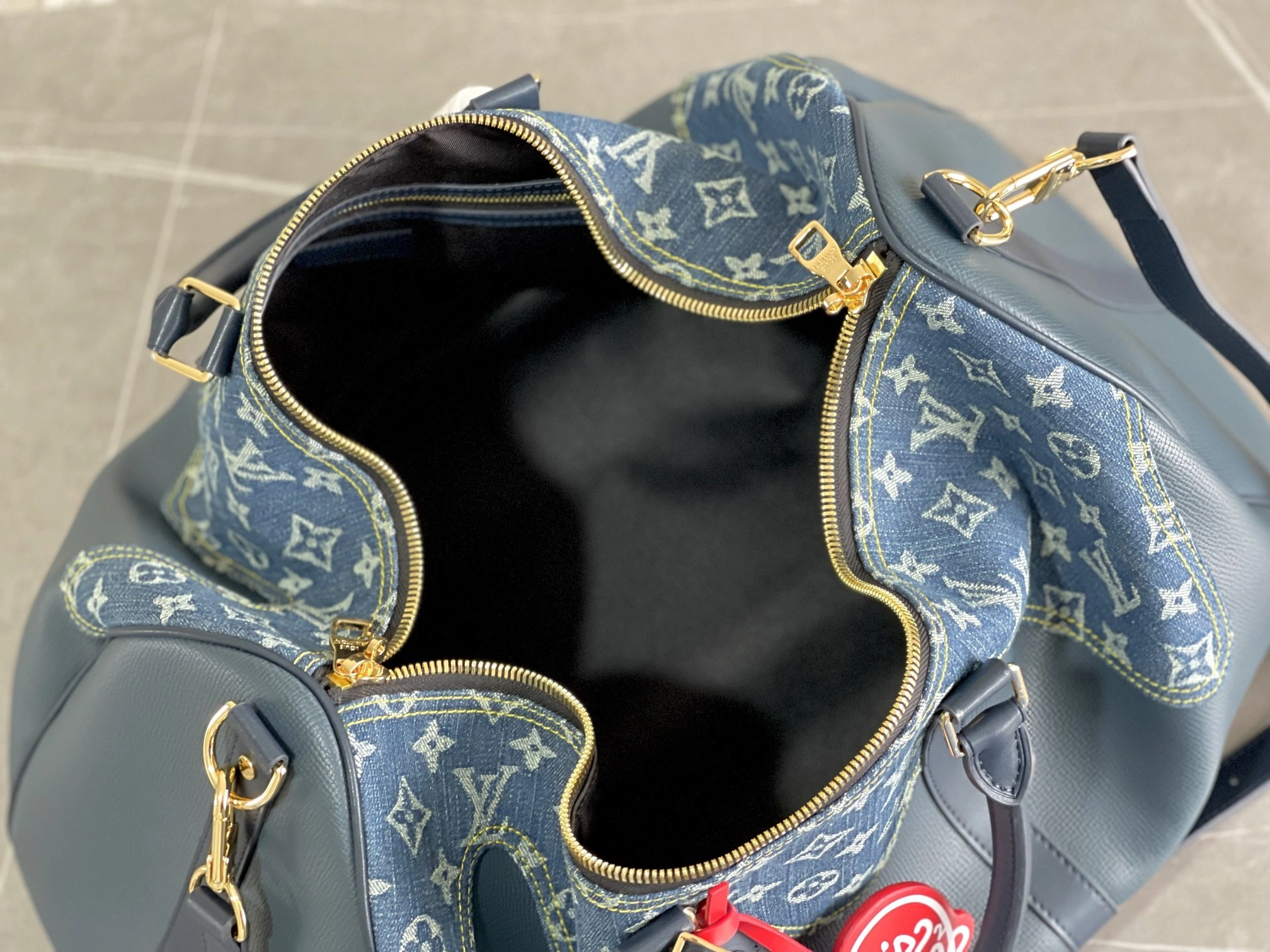 MOMO-- 8V M45975 high quality version Keepall cowhide item:E-B000I0506