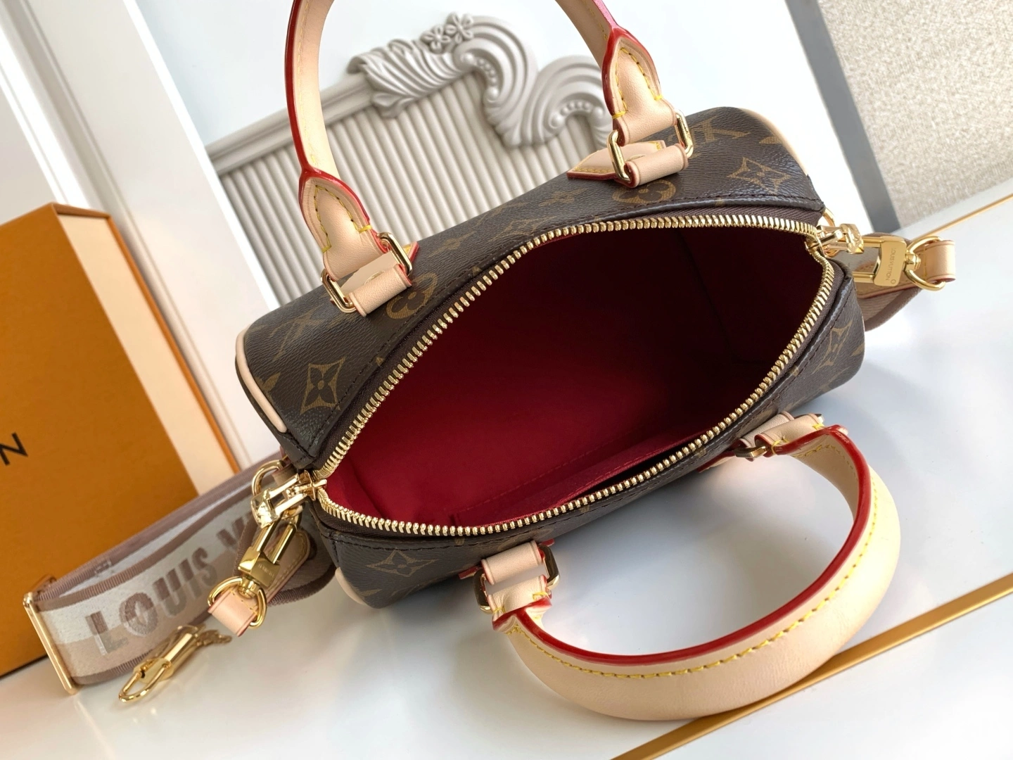 MOMO-- 8V M46222 high quality version cowhide 𝐒𝐩𝐞𝐞𝐝𝐲 𝐁𝐚𝐧𝐝𝐨𝐮𝐥𝐢è𝐫𝐞 𝟐𝟎 item:E-B177I2032