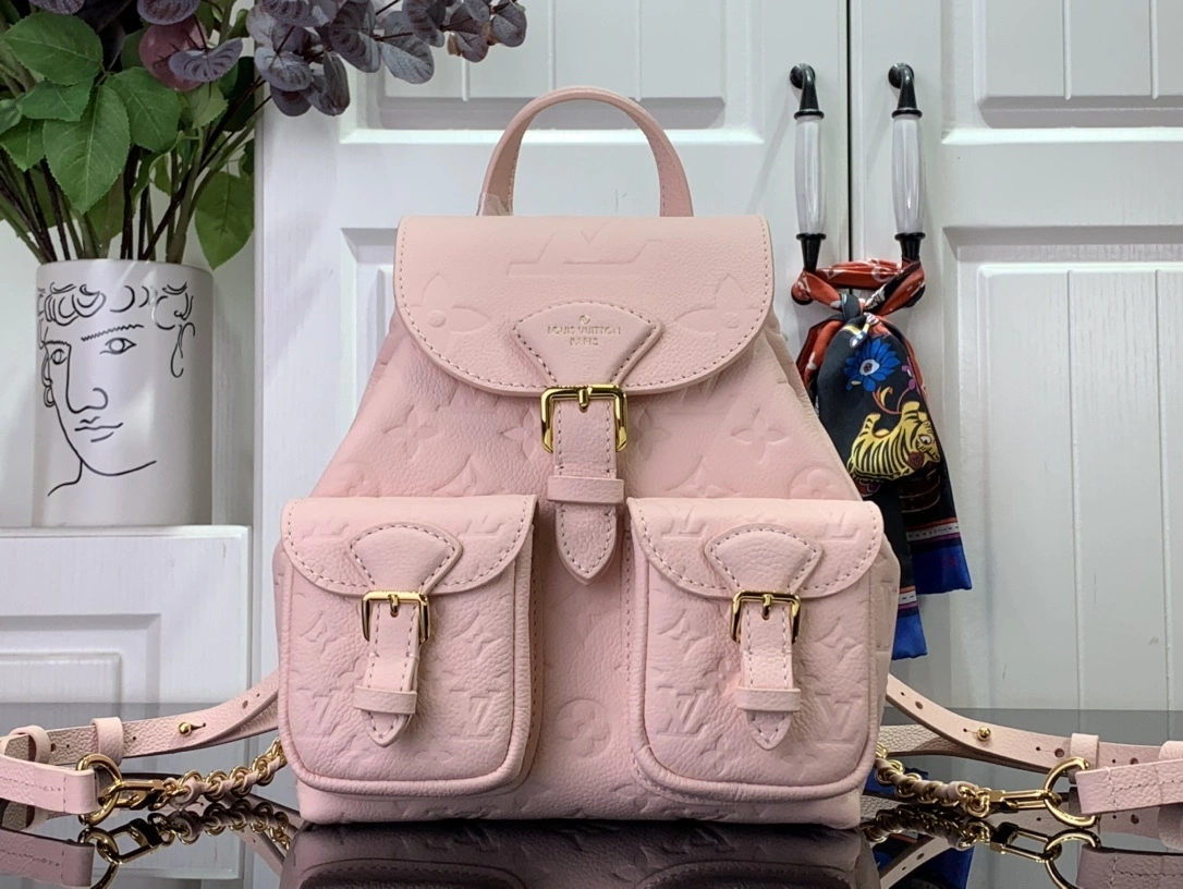 MOMO-- 8V M47074 Backup Monogram Empreinte cowhide item:D-B174F2042