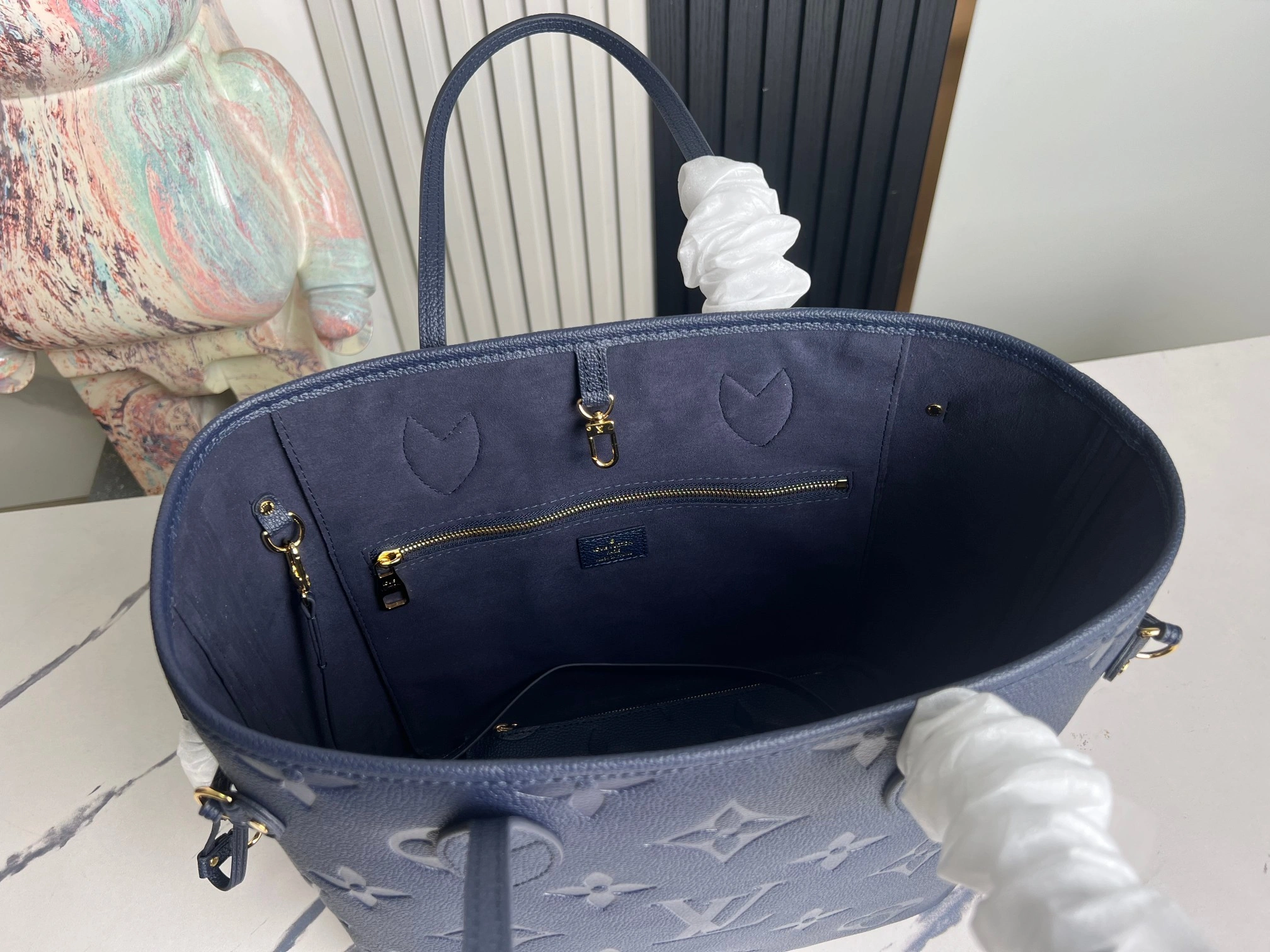 MOMO-- 8V M47143 high quality version Neverfull cowhide item:E-B184D1697H