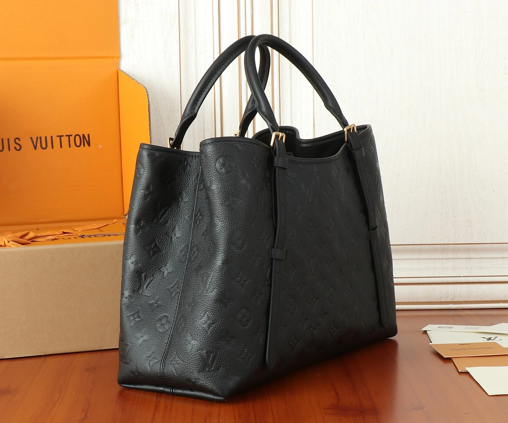 MOMO-- 8V M47185 high quality version babylone tote cowhide item:D-B000J0835