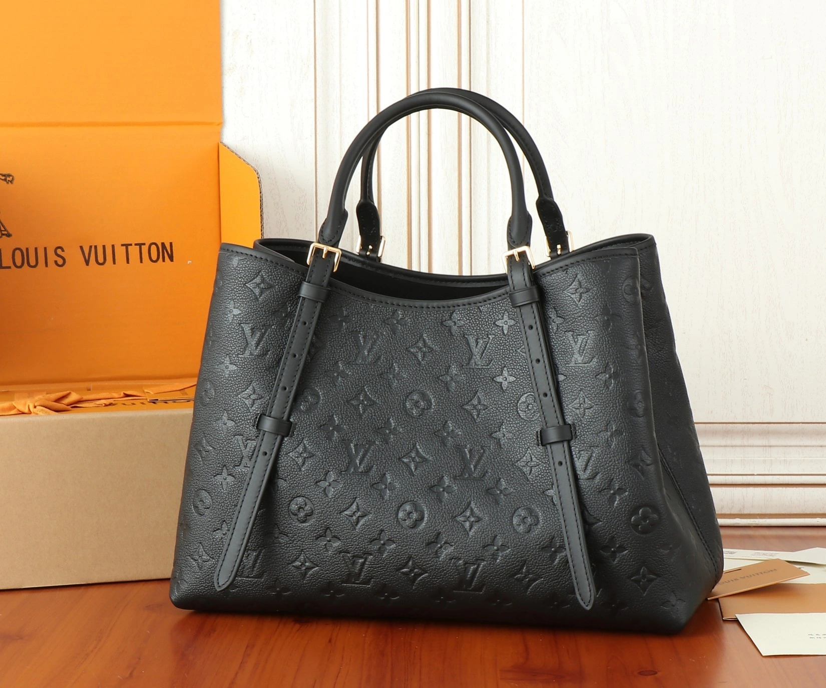 MOMO-- 8V M47185 high quality version babylone tote cowhide item:D-B000J0835