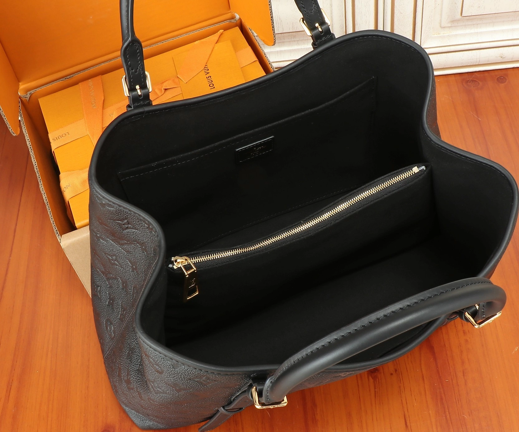 MOMO-- 8V M47185 high quality version babylone tote cowhide item:D-B000J0835