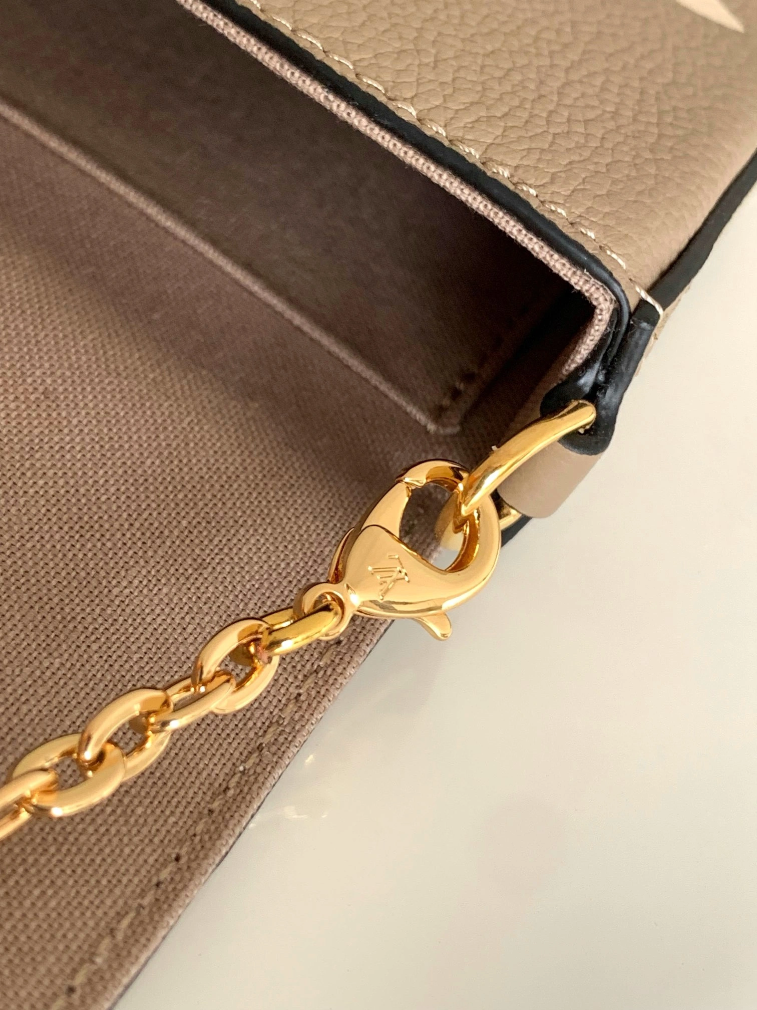 MOMO-- 8V M69977 high quality version Pochette Félicie cowhide item:F-B000A1405