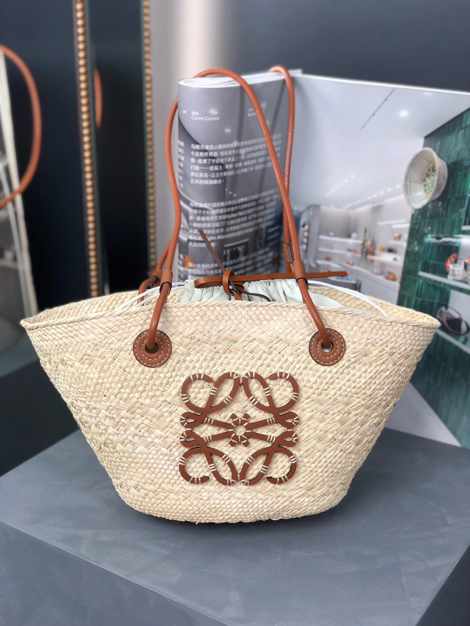 MOMO-- 8o5w5 A223P65X01-2435 high quality version 𝑨𝒏𝒂𝒈𝒓𝒂𝒎 𝑩𝒂𝒔𝒌𝒆𝒕 cowhide item:E-B432I1822