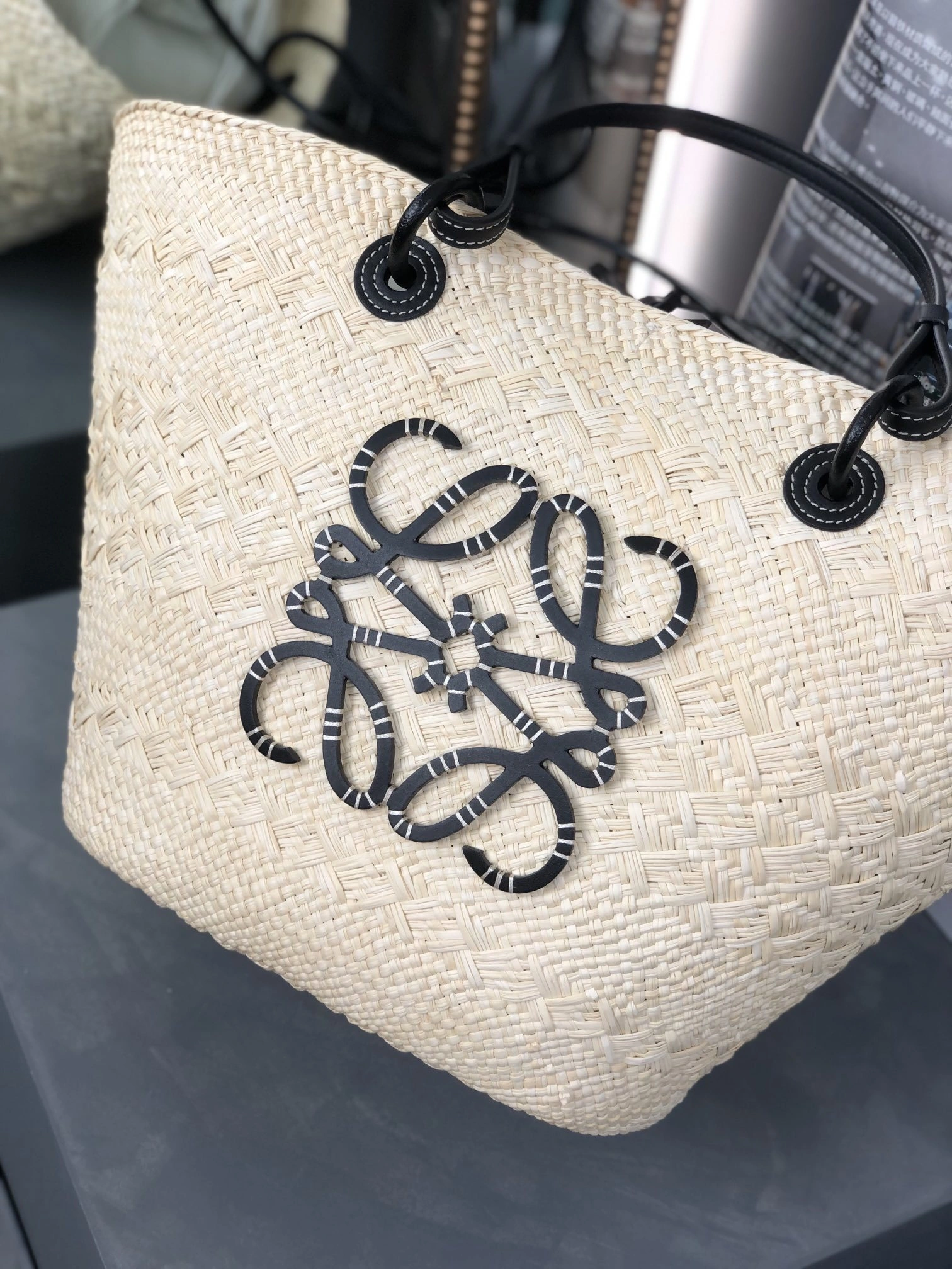 MOMO-- 8o5w5 A223T43X02-2165 high quality version 𝑨𝒏𝒂𝒈𝒓𝒂𝒎 𝑩𝒂𝒔𝒌𝒆𝒕 cowhide item:E-B432I1820