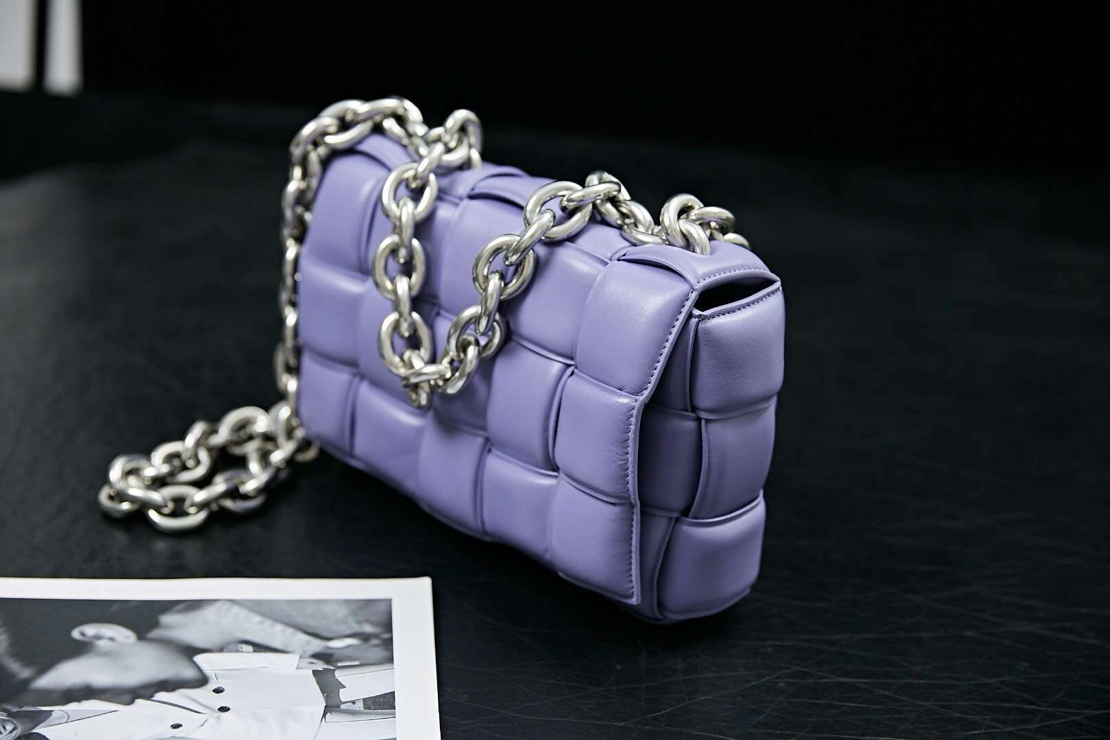 MOMO-- Chain Pouch Chain Padded Cassette item：063B135E1027