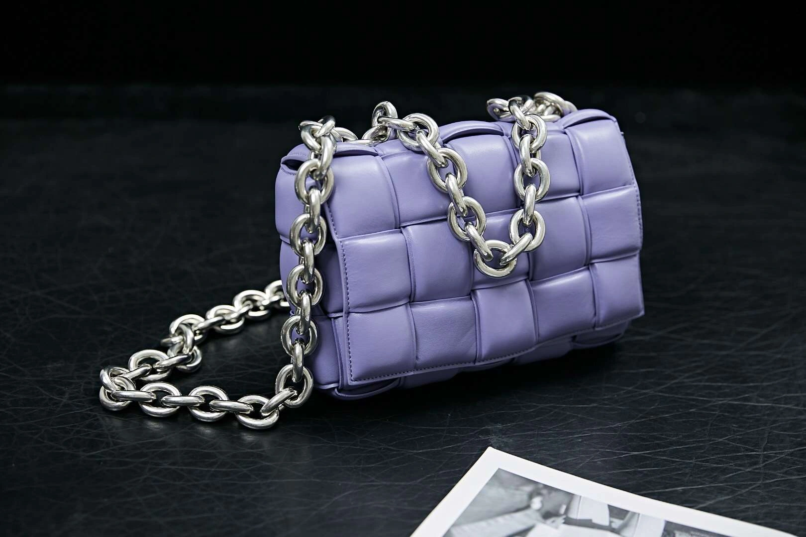 MOMO-- Chain Pouch Chain Padded Cassette item：063B135E1027