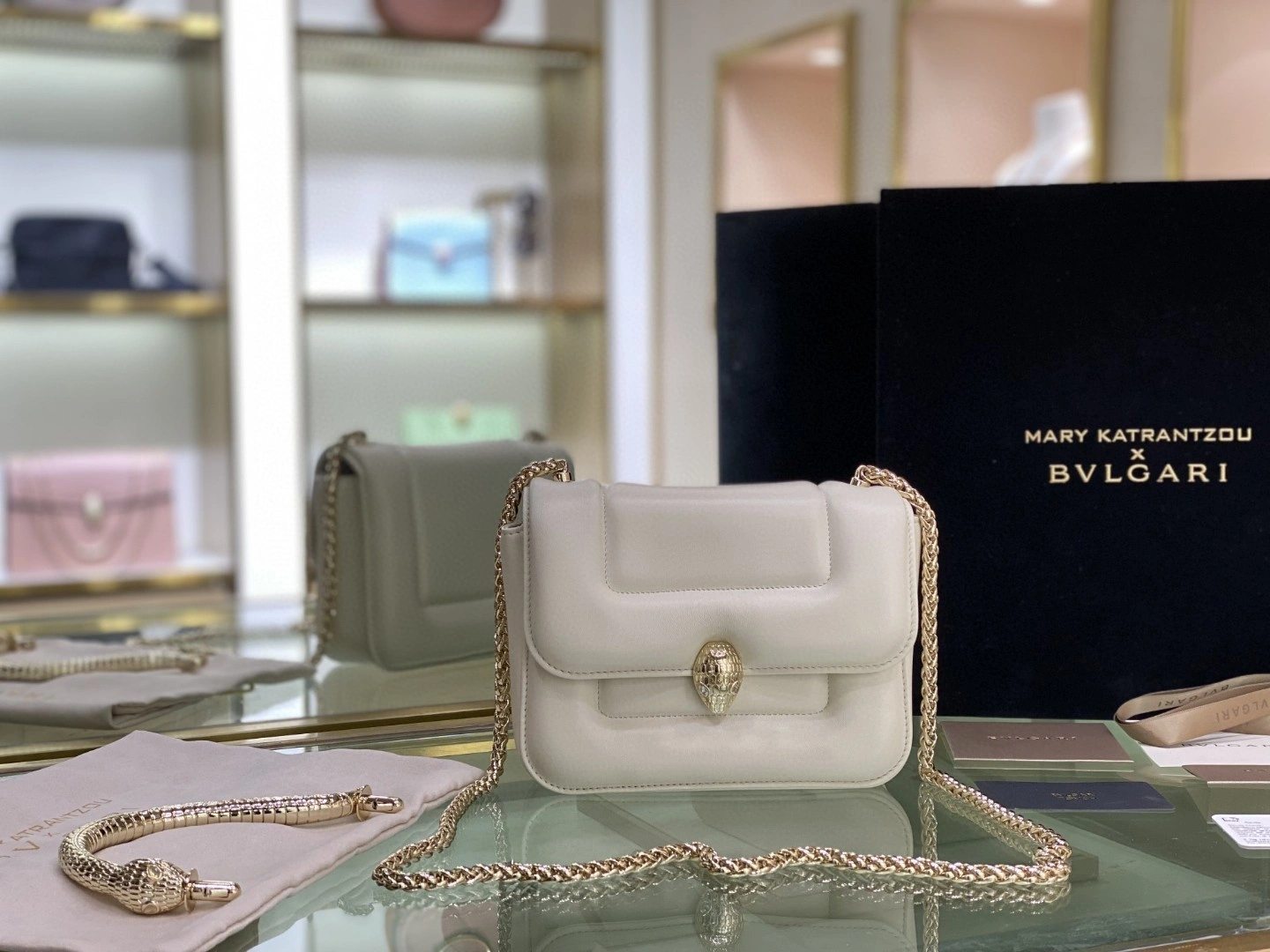 MOMO- 291071 Lambskin Serpenti Forever item : B-B098C1110