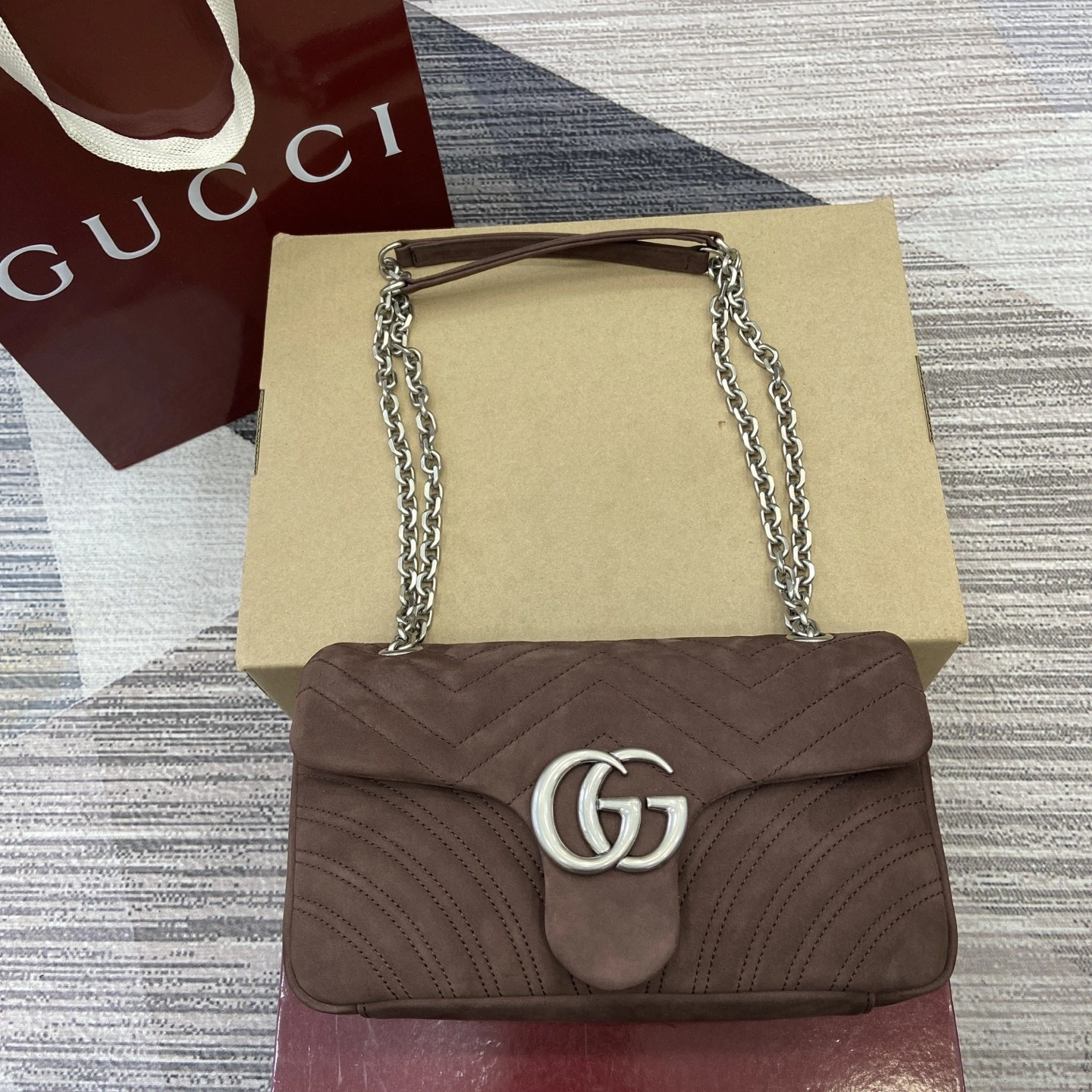 MOMO--6u33i 837267-AAE3-72019 high quality version GG Marmont item:E-B815K2836