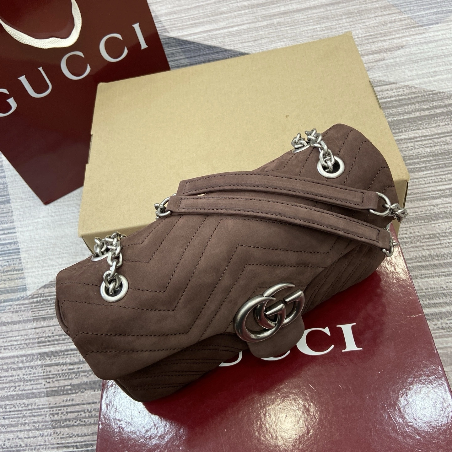 MOMO--6u33i 837267-AAE3-72019 high quality version GG Marmont item:E-B815K2836