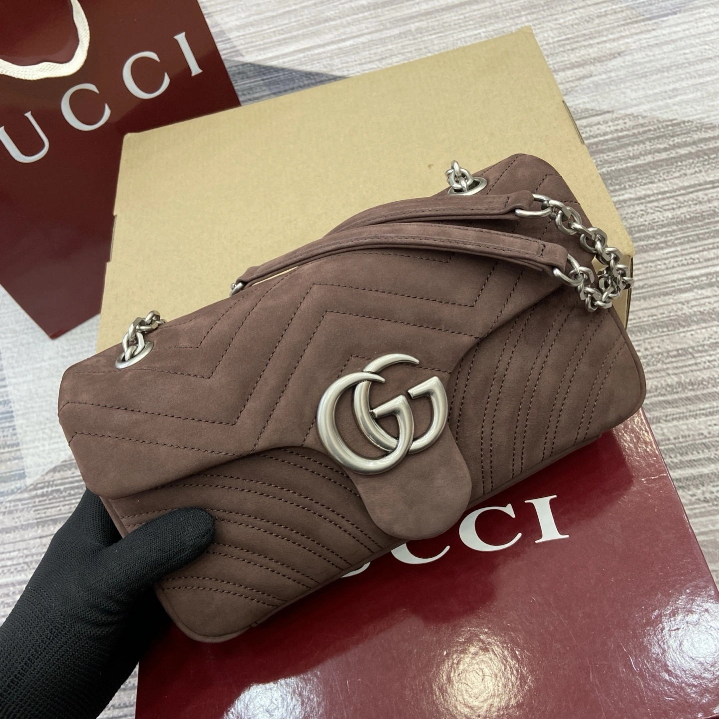 MOMO--6u33i 837267-AAE3-72019 high quality version GG Marmont item:E-B815K2836