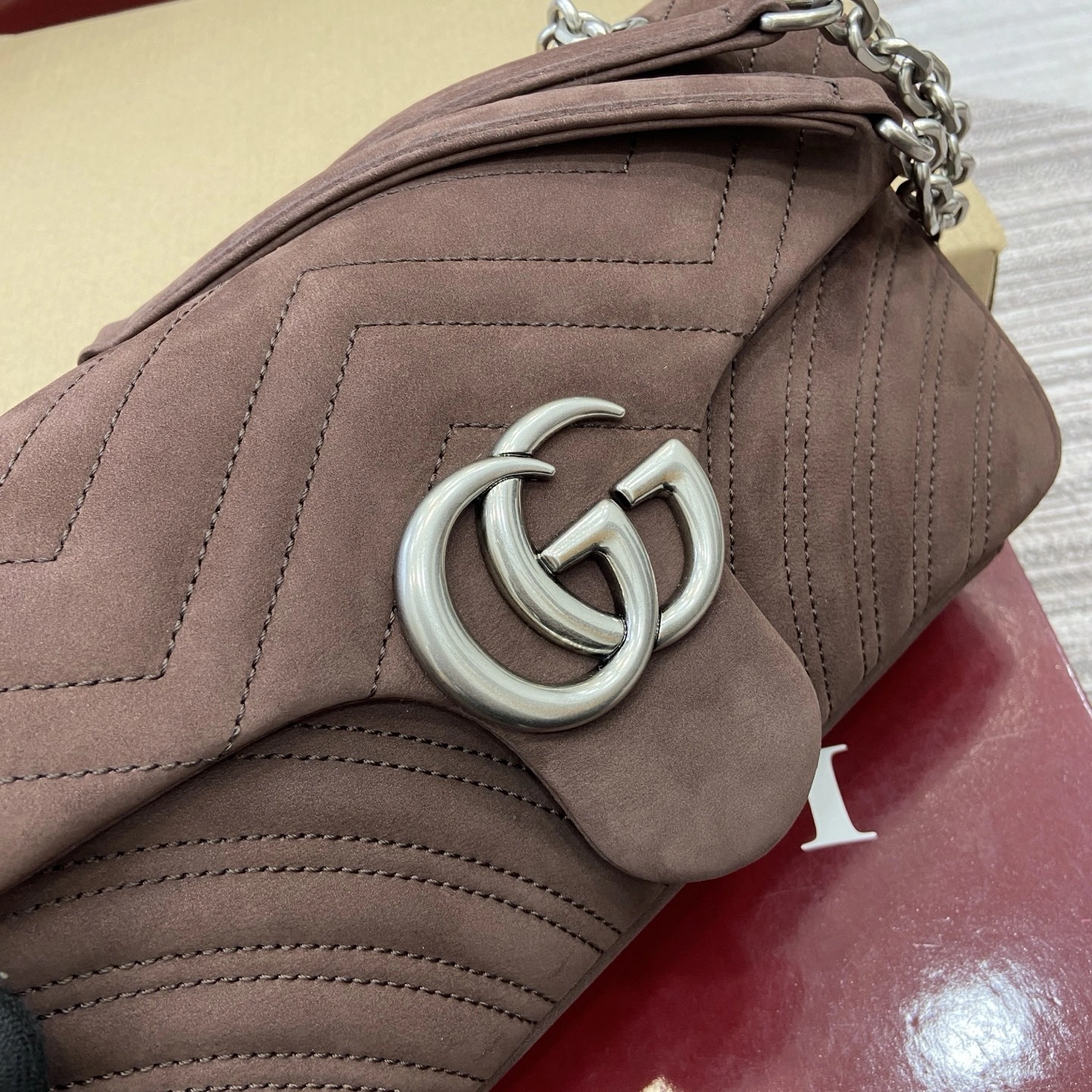 MOMO--6u33i 837267-AAE3-72019 high quality version GG Marmont item:E-B815K2836