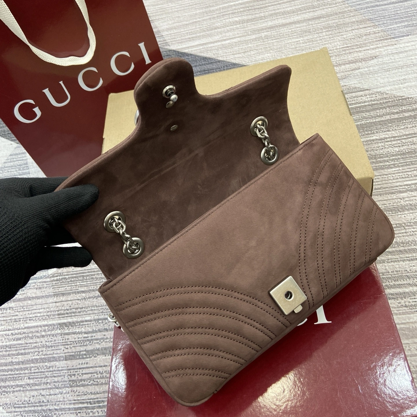 MOMO--6u33i 837267-AAE3-72019 high quality version GG Marmont item:E-B815K2836