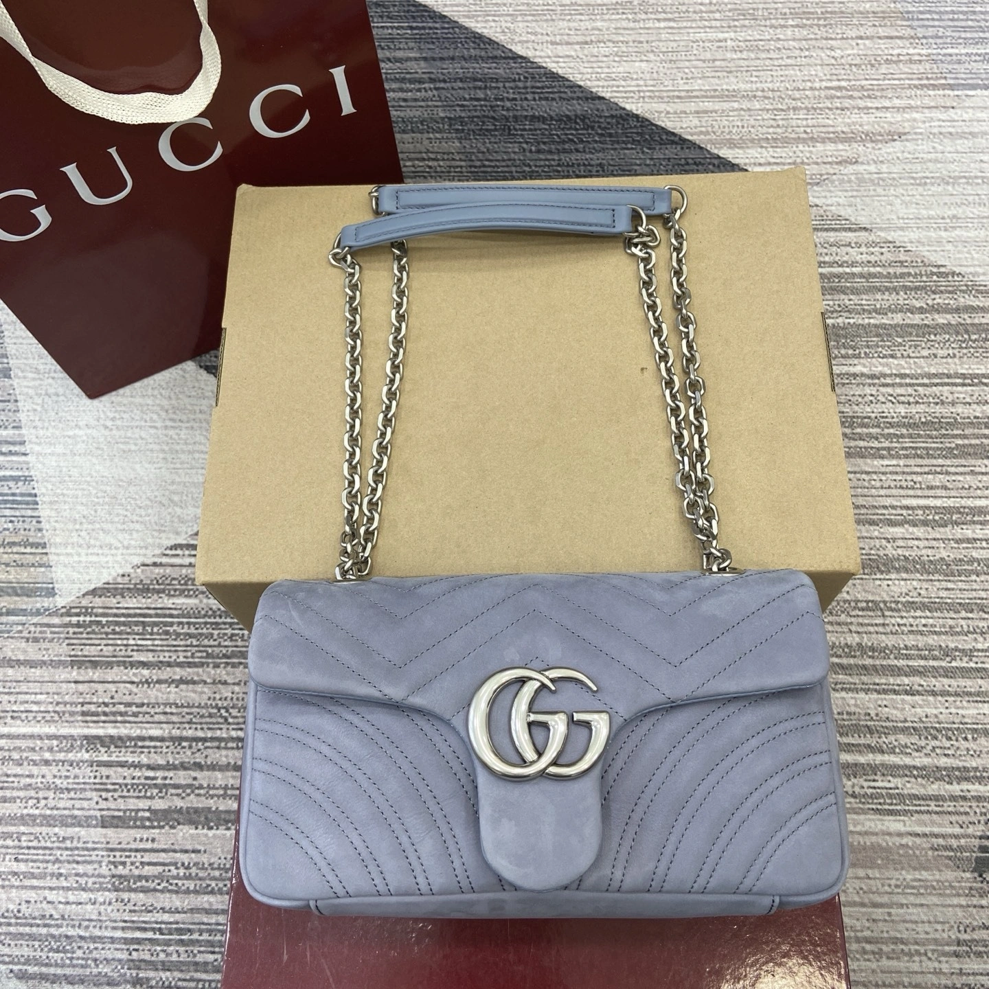 MOMO--6u33i 837267-AAE37-1602 high quality version GG Marmont item:E-B815K2837