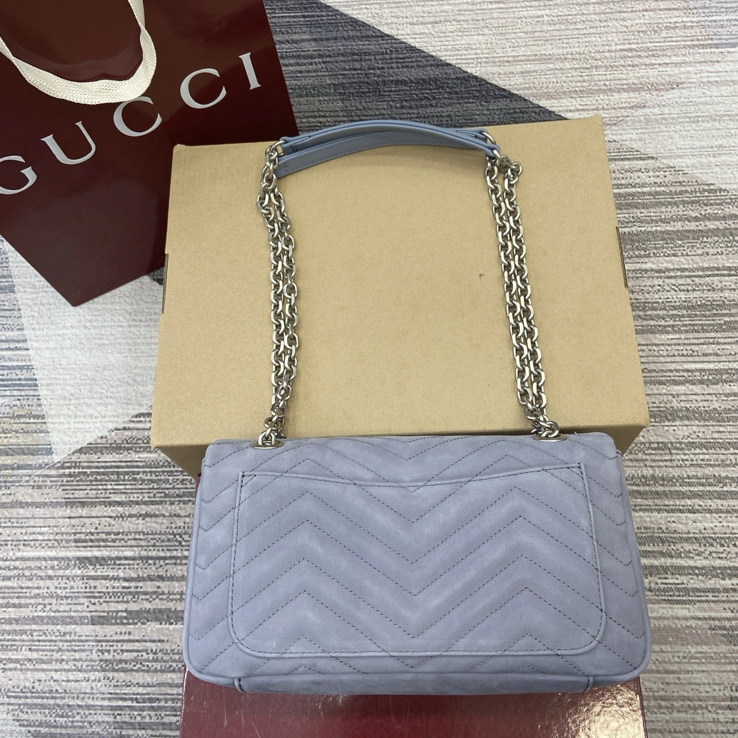 MOMO--6u33i 837267-AAE37-1602 high quality version GG Marmont item:E-B815K2837