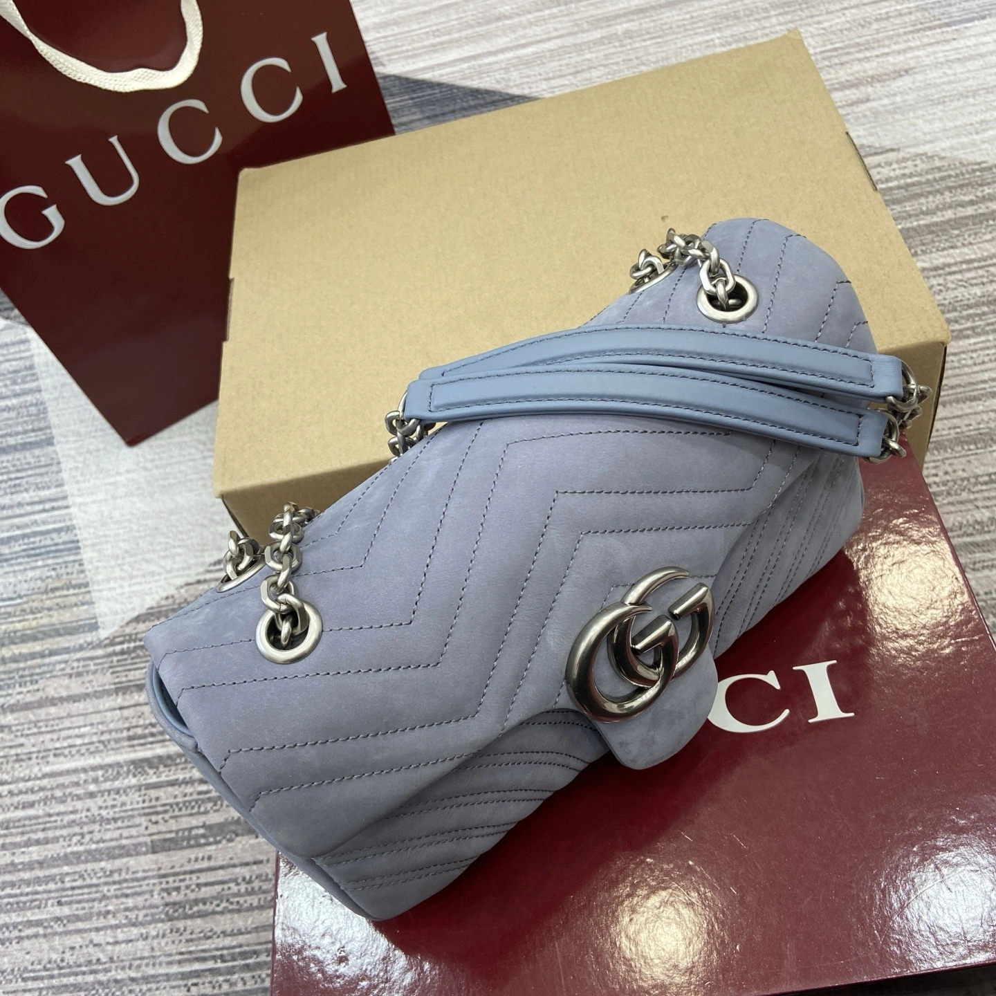 MOMO--6u33i 837267-AAE37-1602 high quality version GG Marmont item:E-B815K2837