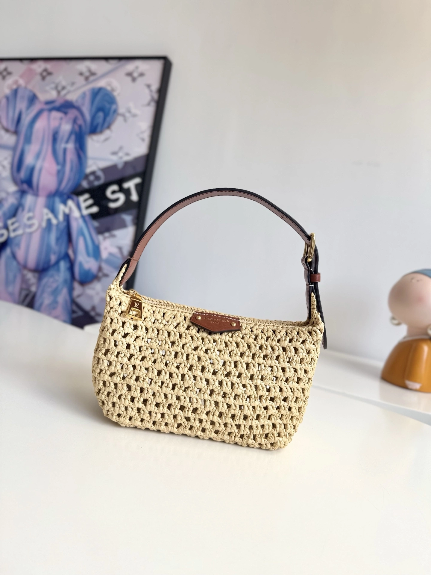 MOMO--8V M14304 high quality version Hills Pochette cowhide item:F-B000A1532