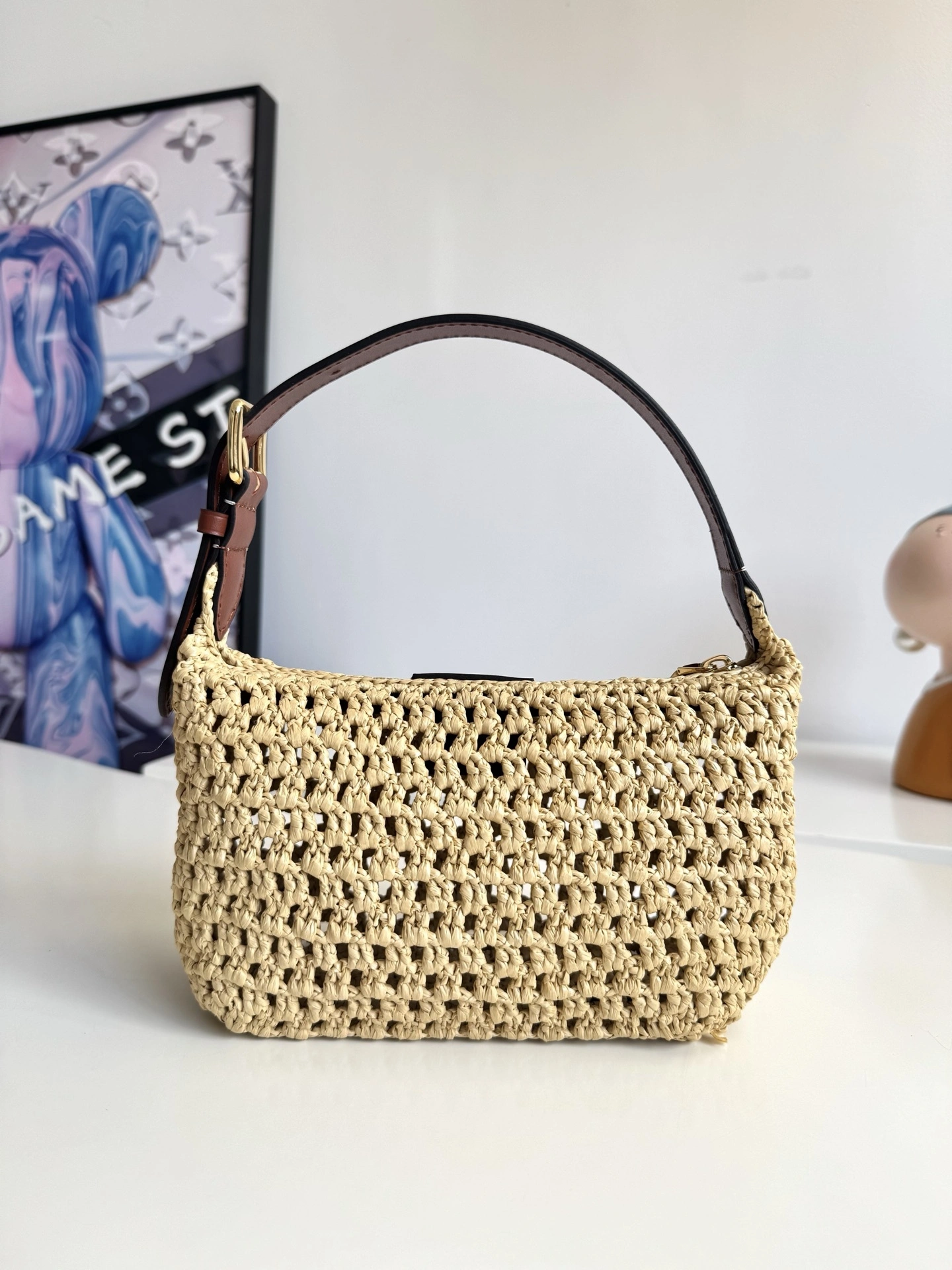 MOMO--8V M14304 high quality version Hills Pochette cowhide item:F-B000A1532