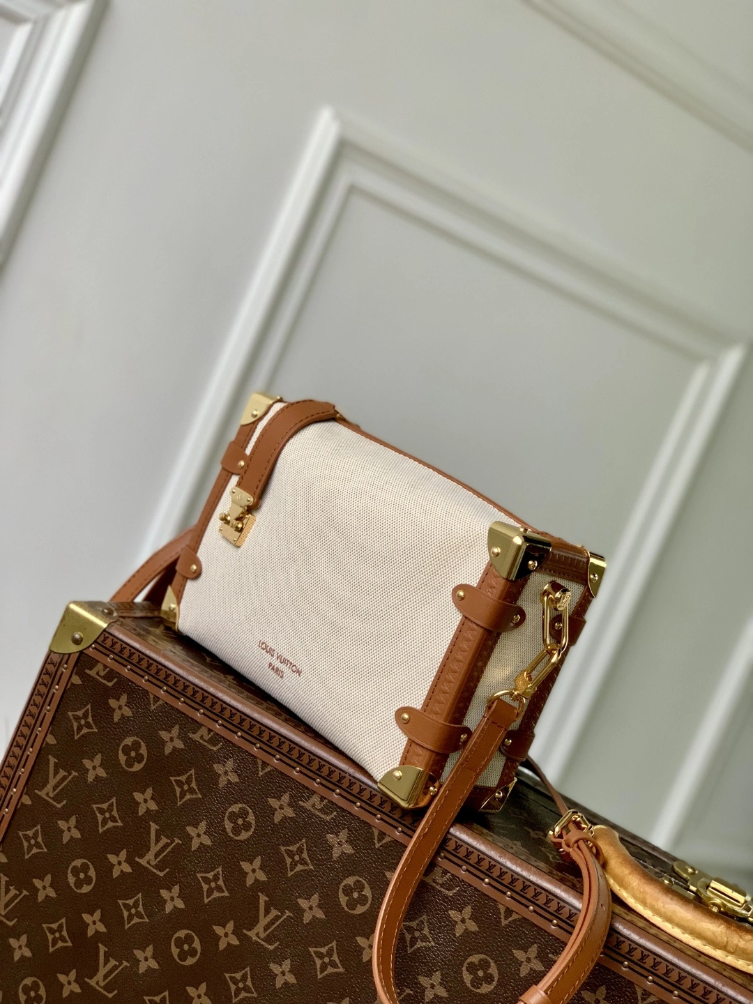 MOMO--8V M14411 high quality version Side Trunk Natural Canvas item:E-B000L1739T