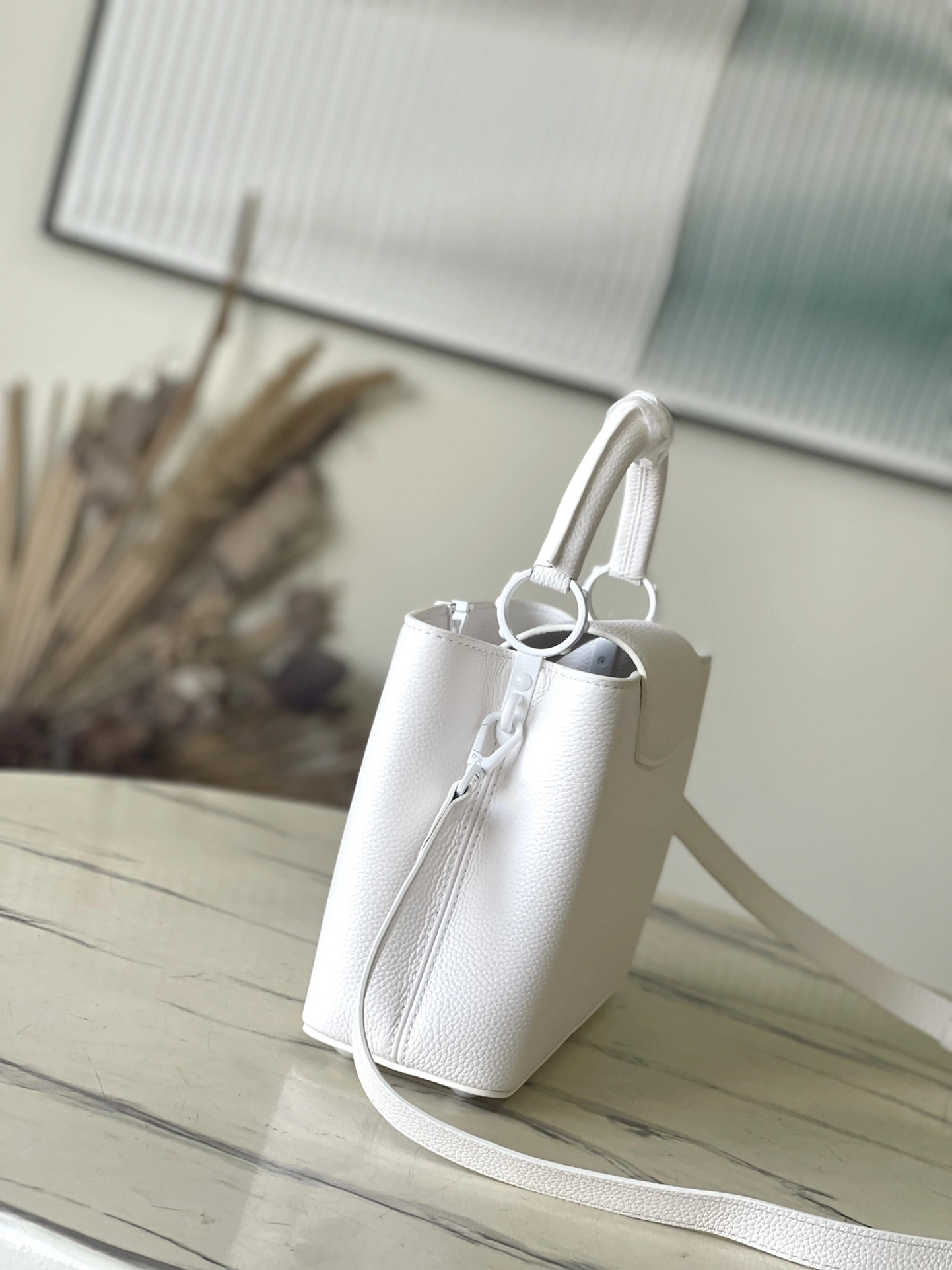 MOMO--8V M25256 high quality version Capucines BB cowhide item:F-B574A0915