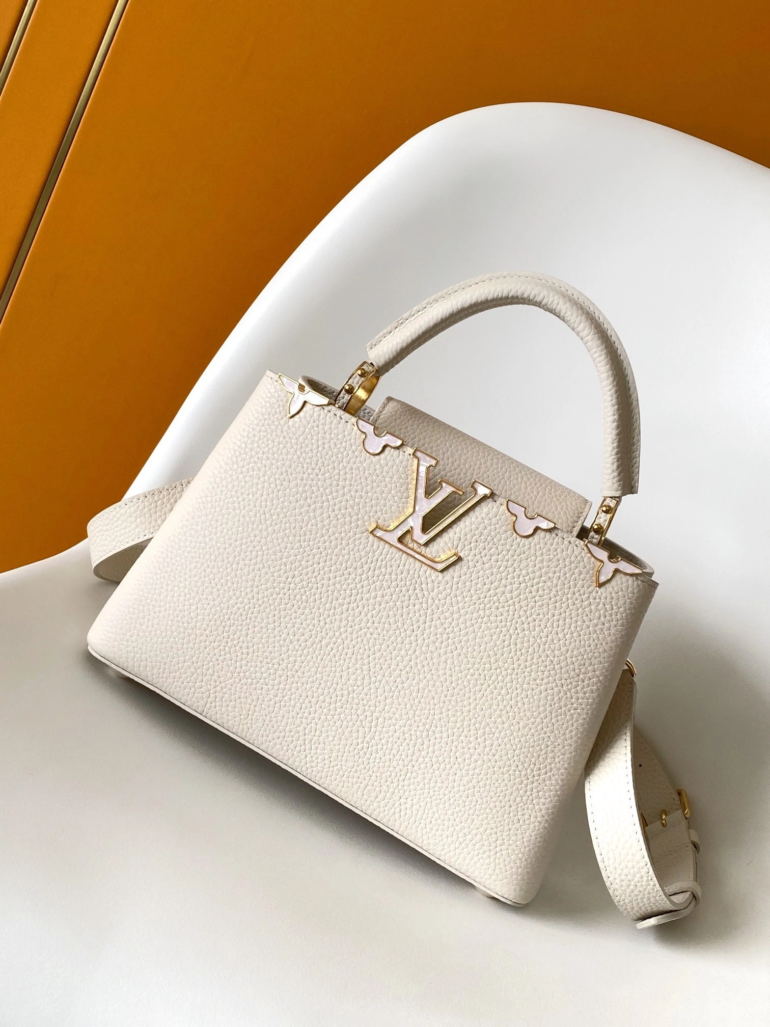 MOMO--8V M25405 high quality version Capucines BB cowhide item:F-B000A1423