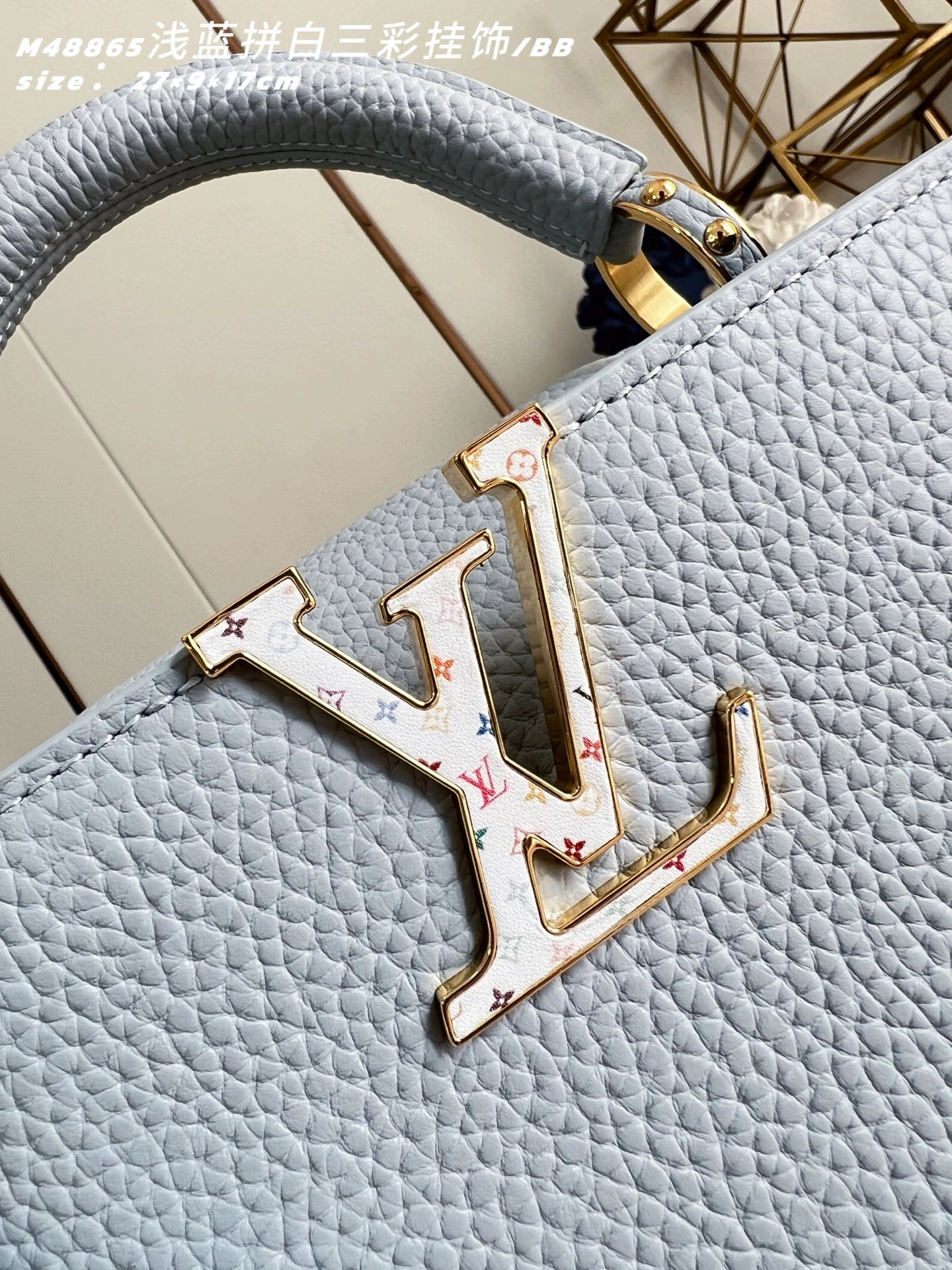 MOMO--8V M27638 high quality version Capucines BB cowhide item:F-B000A0924