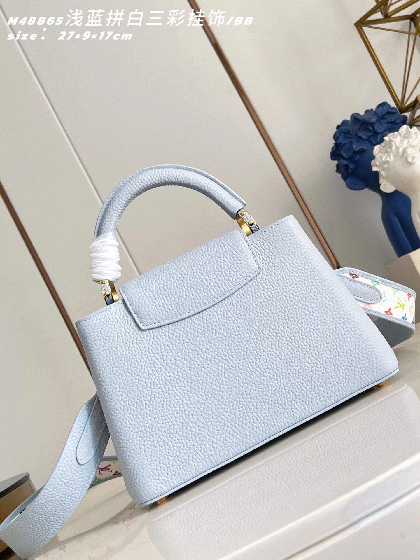 MOMO--8V M27638 high quality version Capucines BB cowhide item:F-B000A0924