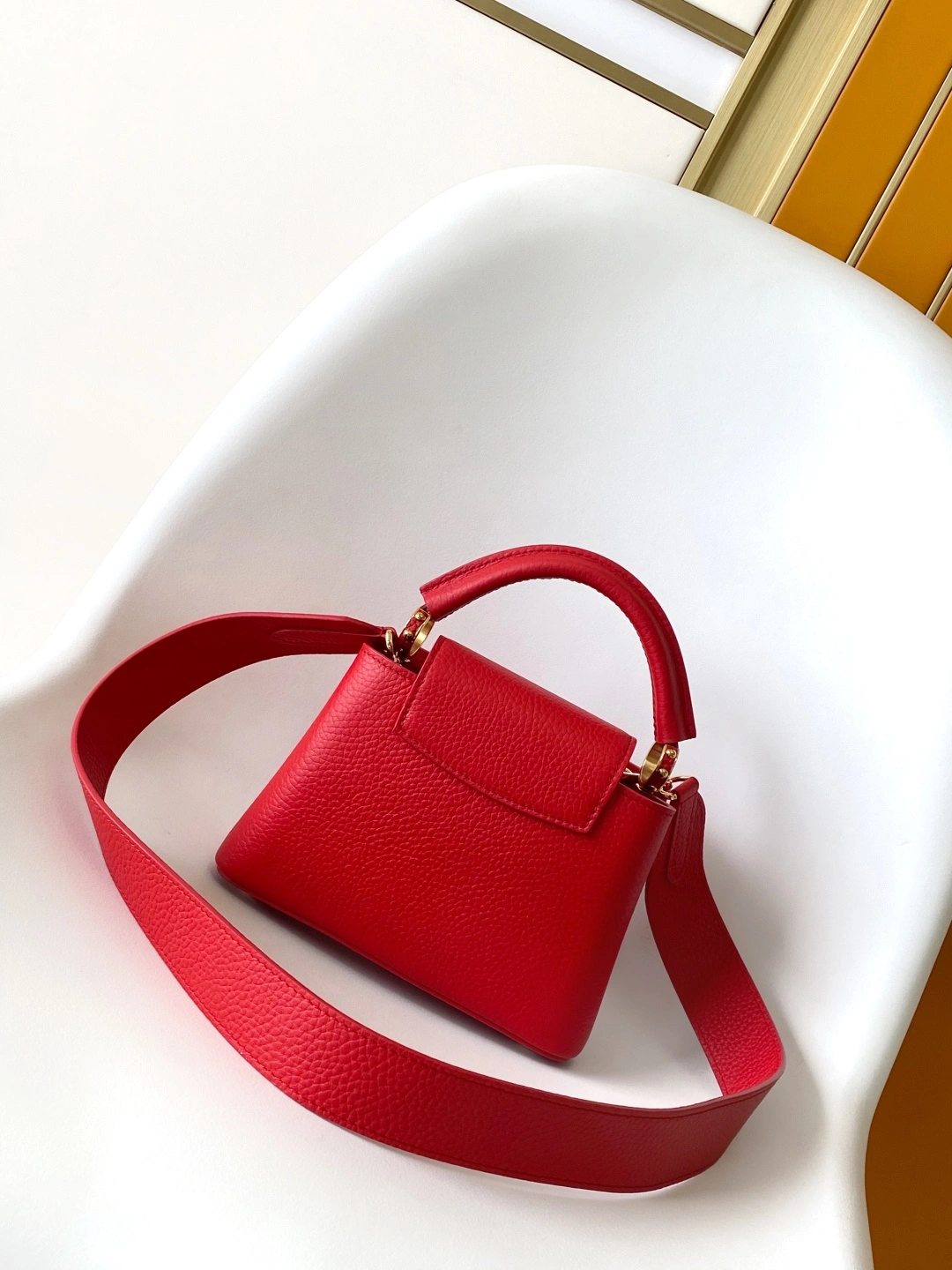 MOMO--8V M56845 high quality version Capucines cowhide item:F-B000A1410