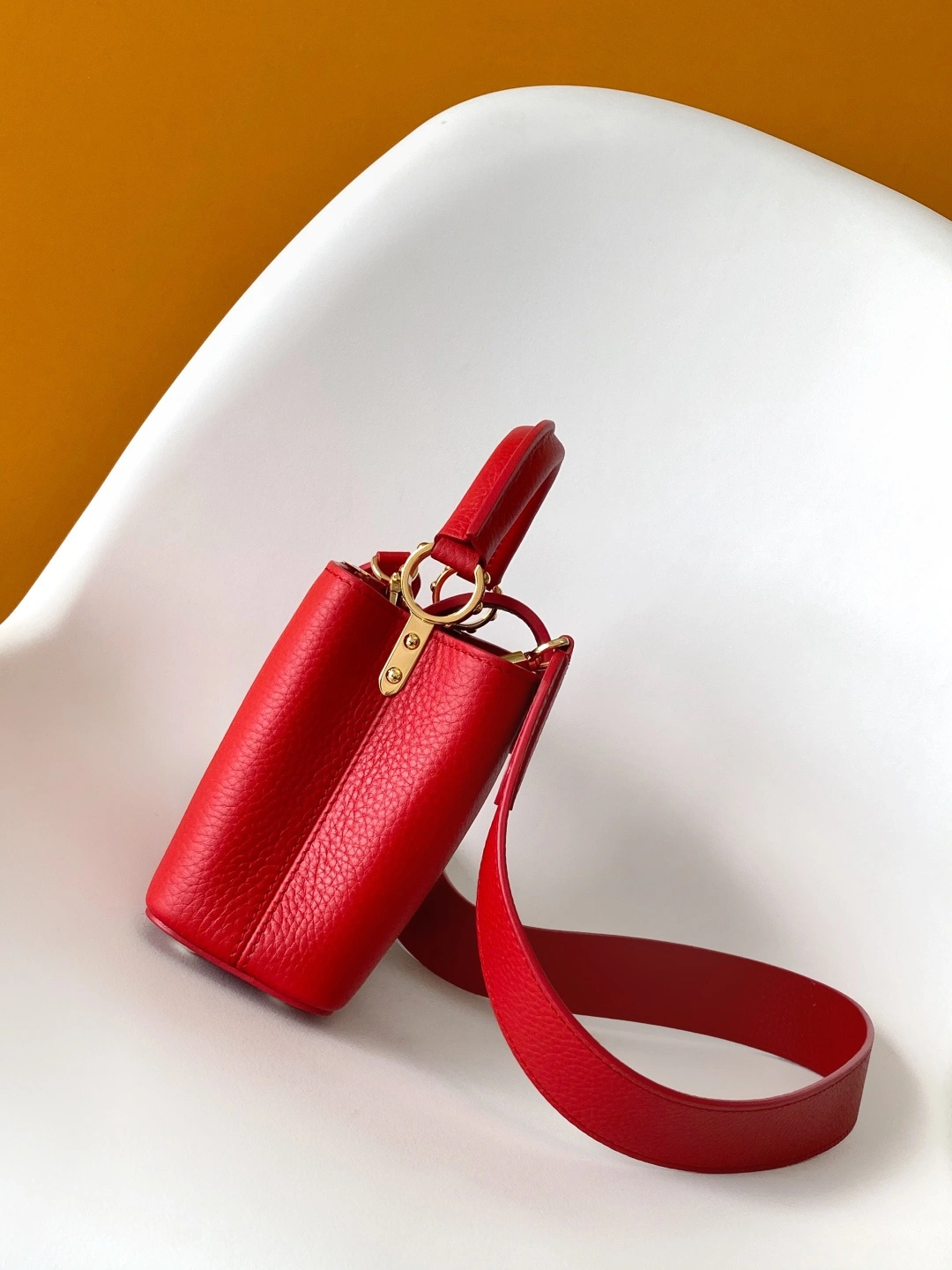 MOMO--8V M56845 high quality version Capucines cowhide item:F-B000A1410