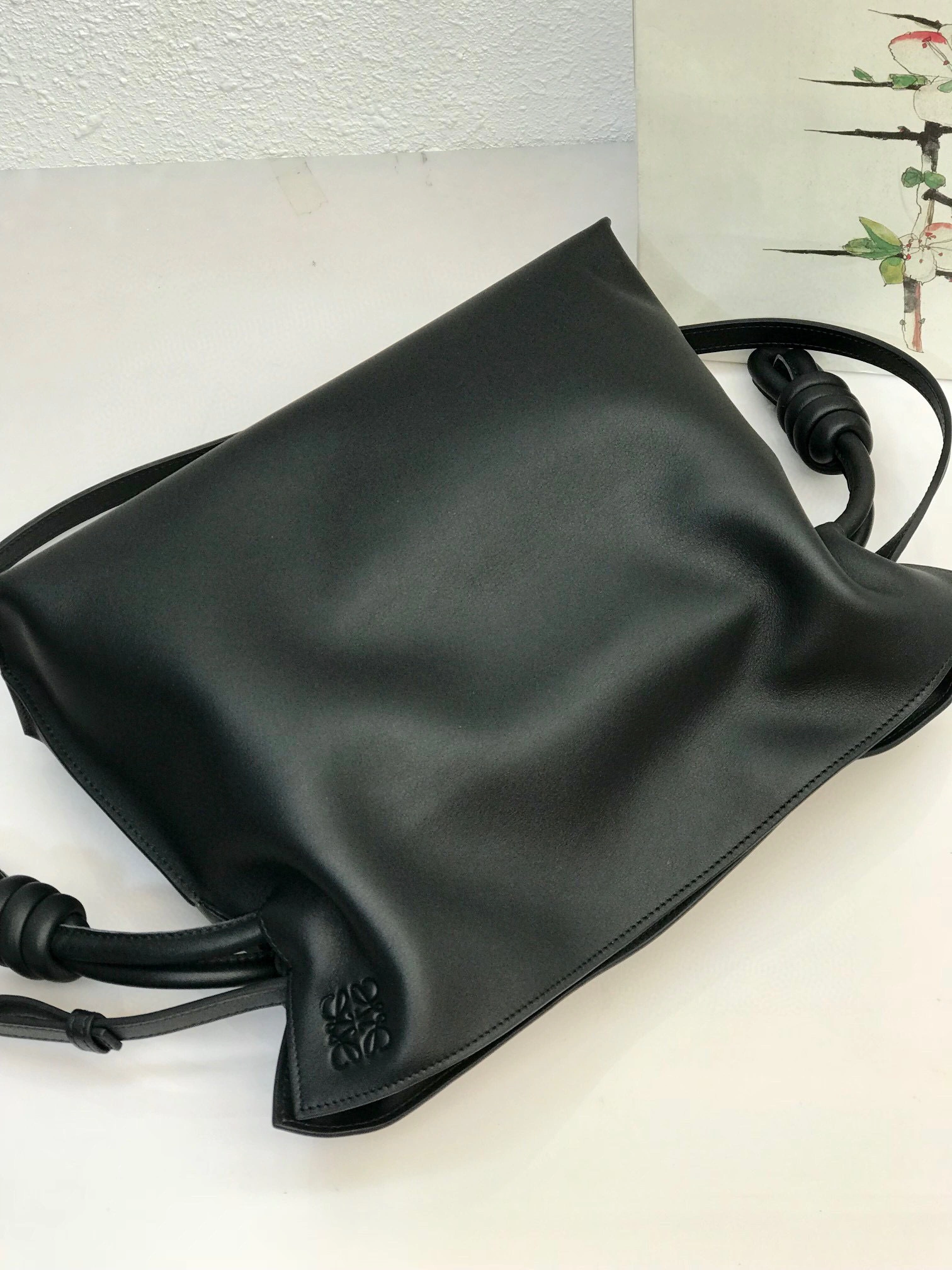 MOMO- A411FC1X35-1100 Flamenco clutch calfskin item：B-B063F2206C