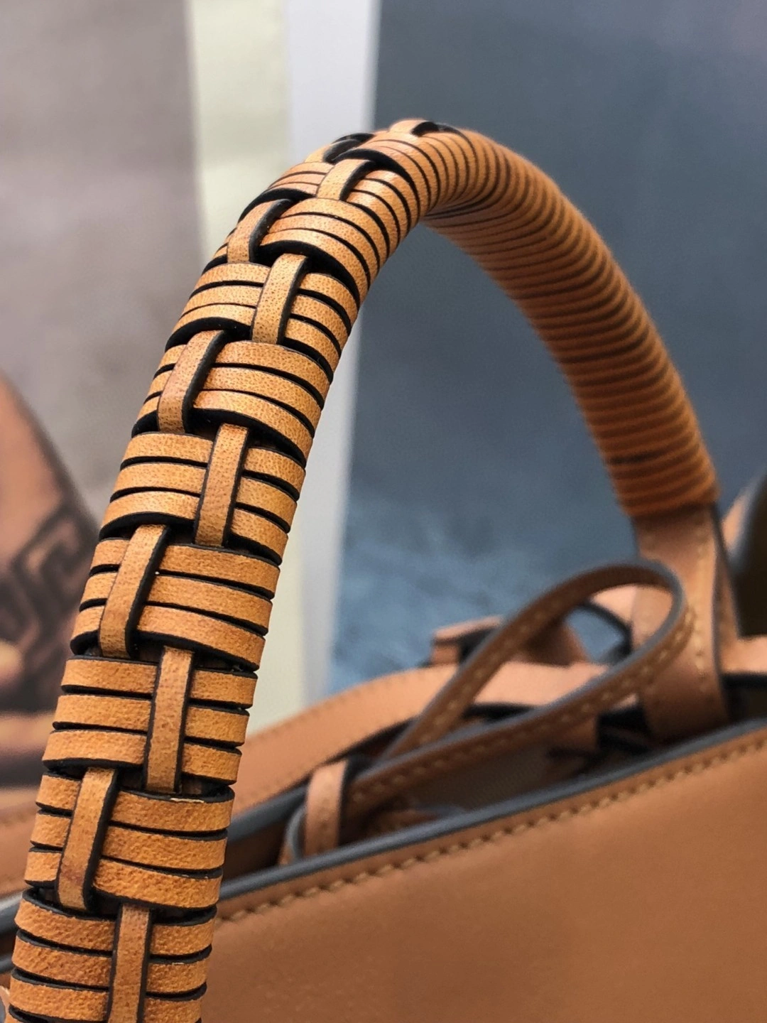 MOMO- A657T23X02 cowhide Anagram Tote item : B-B000C0953