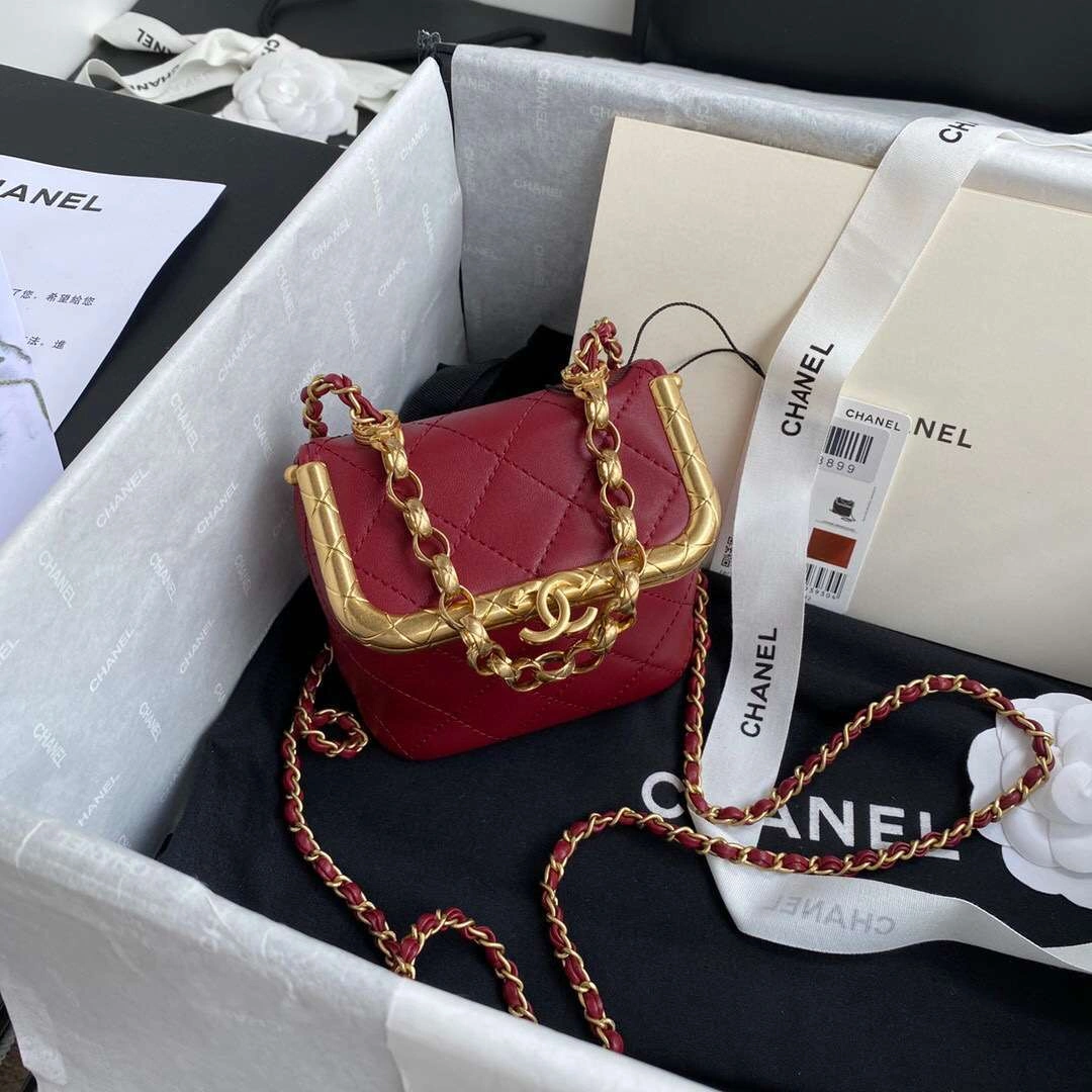 MOMO--AS1885 bigKiss Lock Bag Lamb Skin，item : 321B45D1717