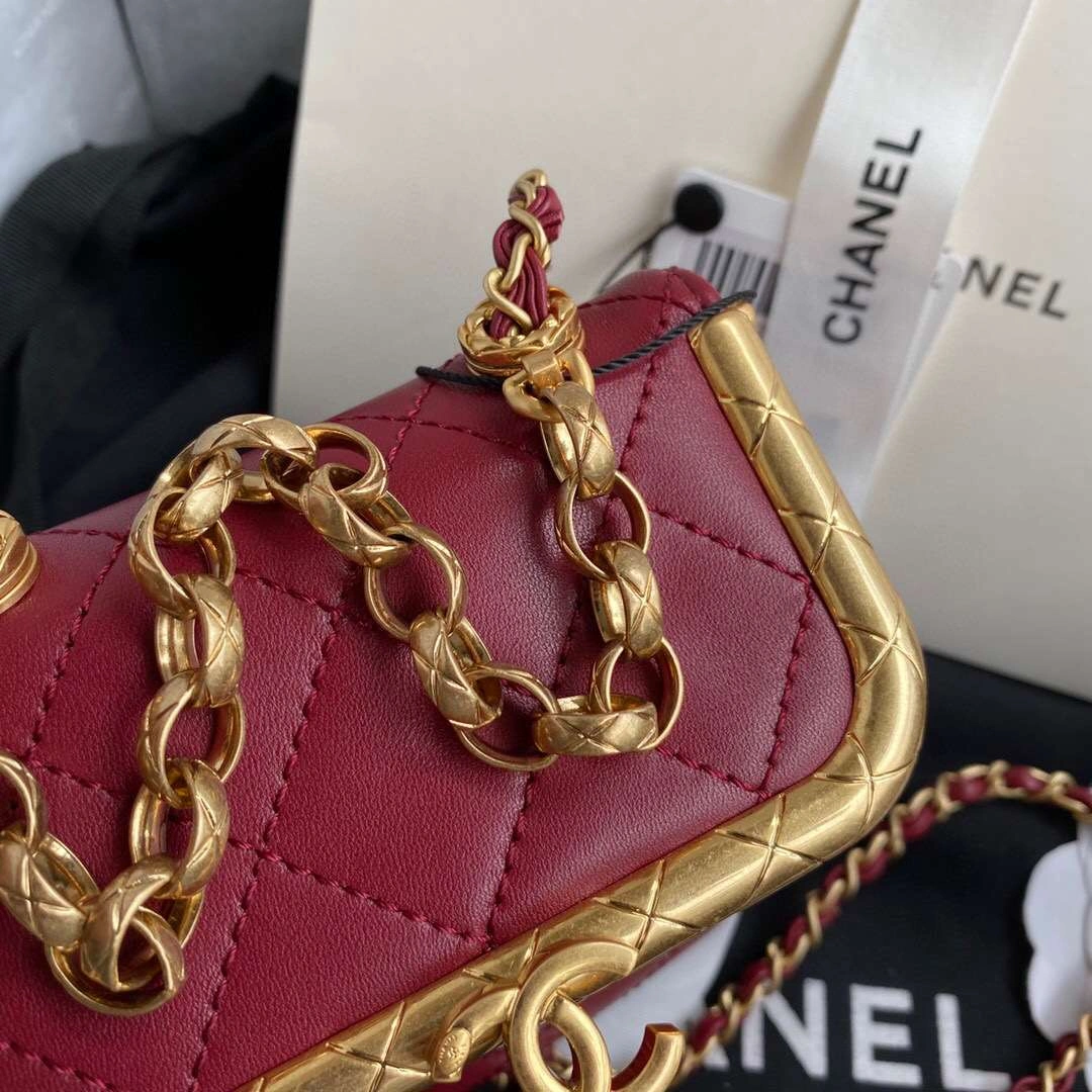 MOMO--AS1885 bigKiss Lock Bag Lamb Skin，item : 321B45D1717