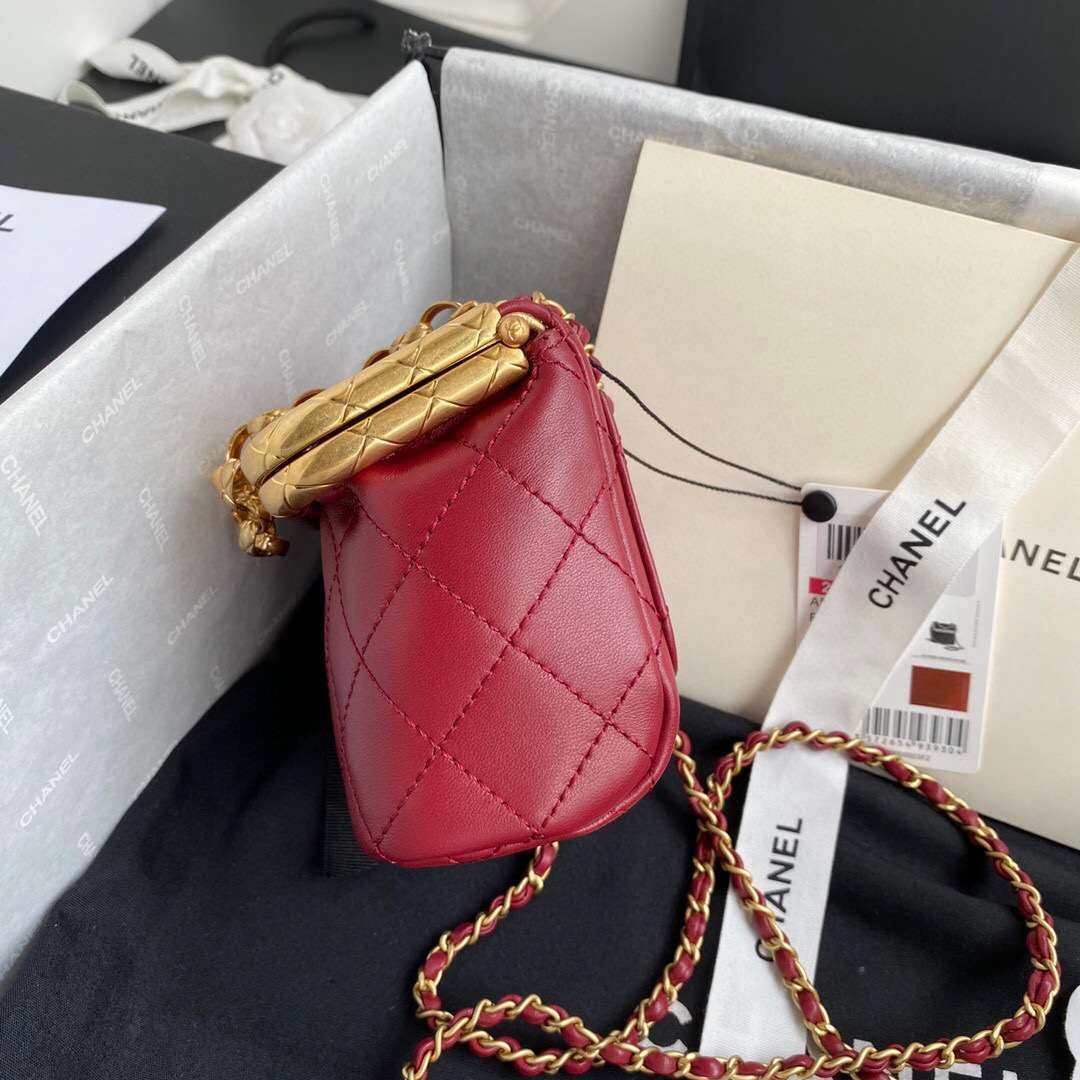 MOMO--AS1885 bigKiss Lock Bag Lamb Skin，item : 321B45D1717