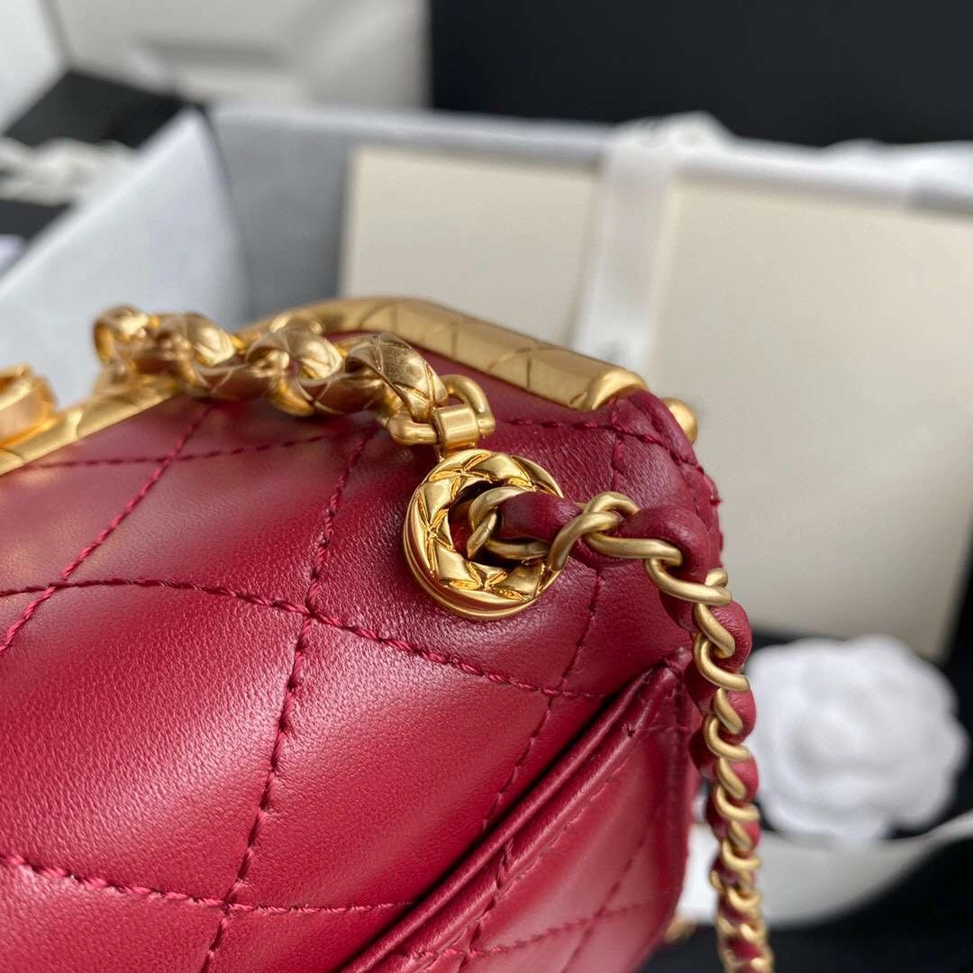 MOMO--AS1885 bigKiss Lock Bag Lamb Skin，item : 321B45D1717