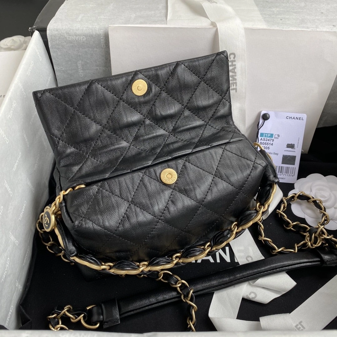 MOMO- AS2479 Lambskin small hobo bag item : B-B00M2001