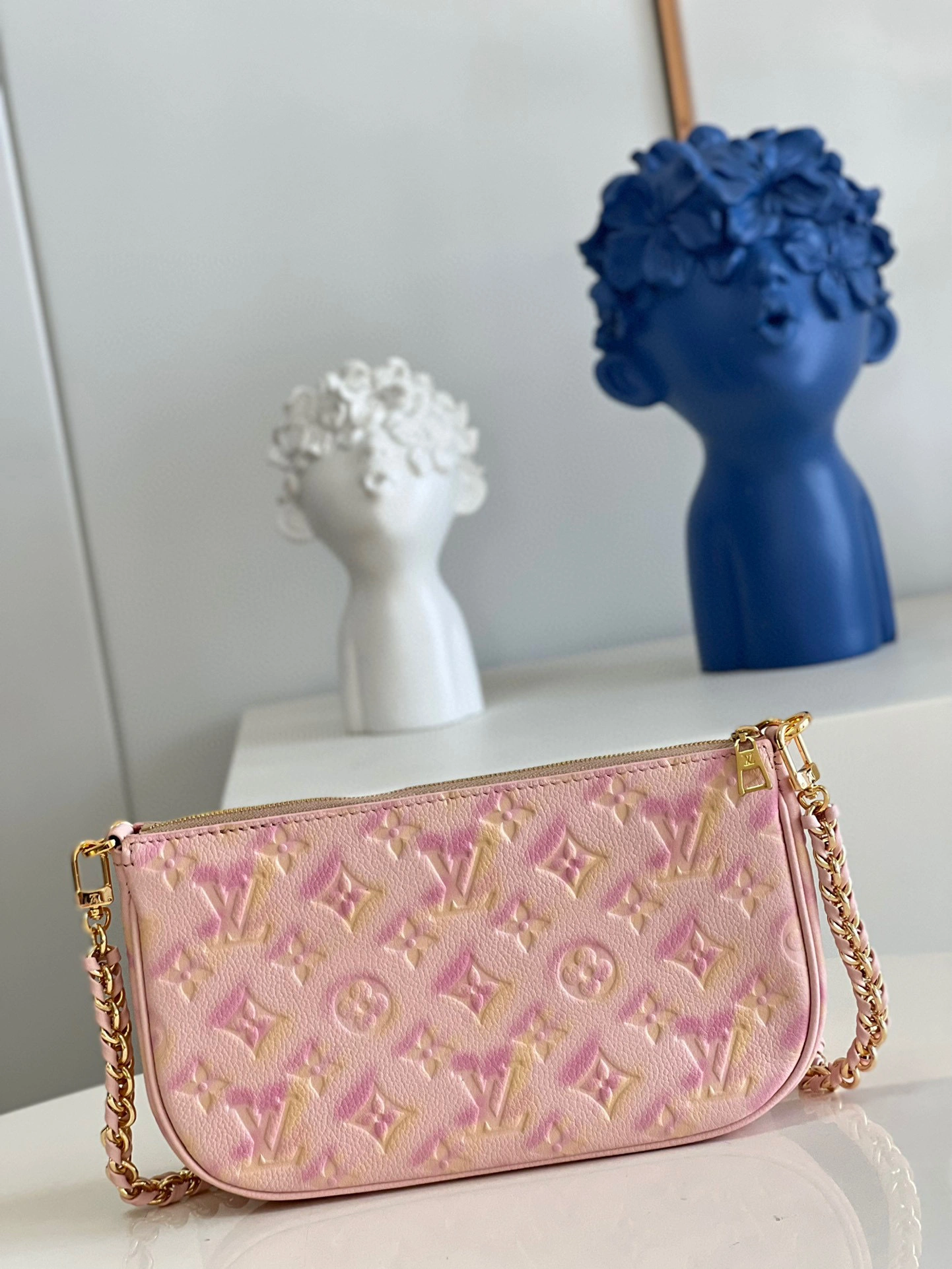 MOMO- M46093 Multi Pochette Accessoires Monogram Empreinte item：B-B000F3015C