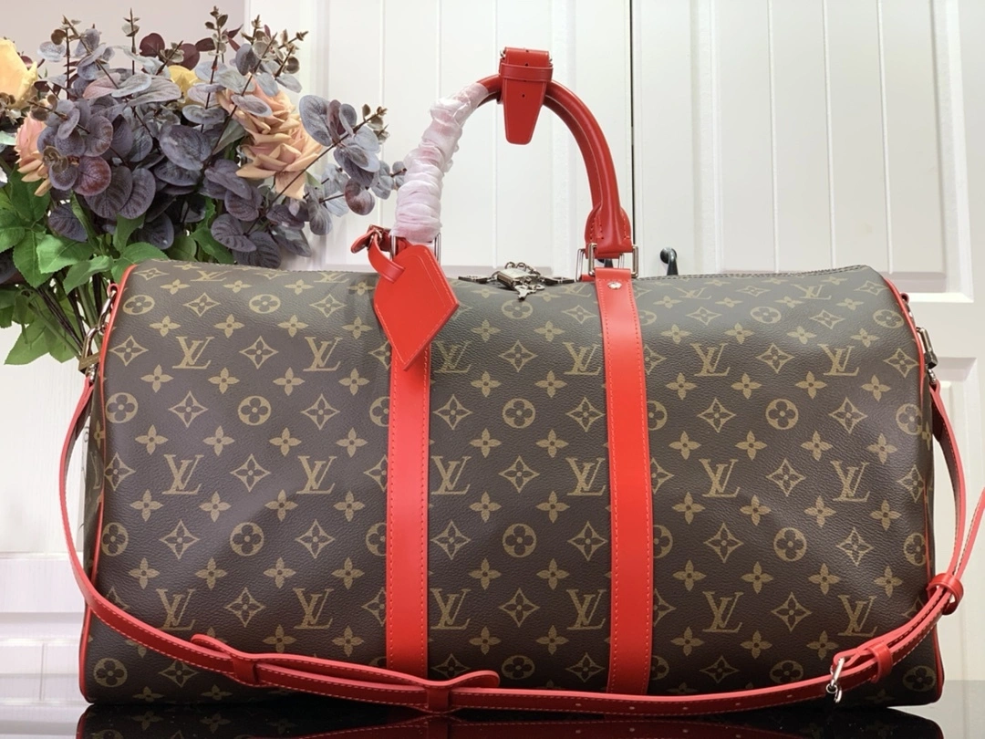 MOMO- M46769 Keepall Bandoulière 50 Monogram Macassar item:C-B063L0895R